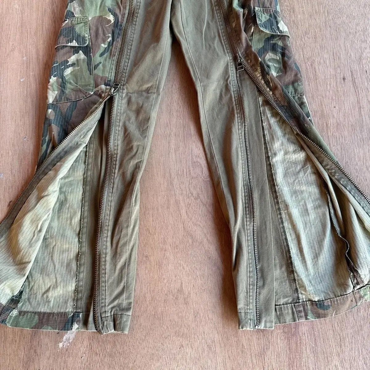 Japanese Brand SICKS 💥MALA VITA JAPANESE VTG HYBRID CAMO ZIPPER RARE PANTS Size US 30 / EU 46 - 3 Thumbnail