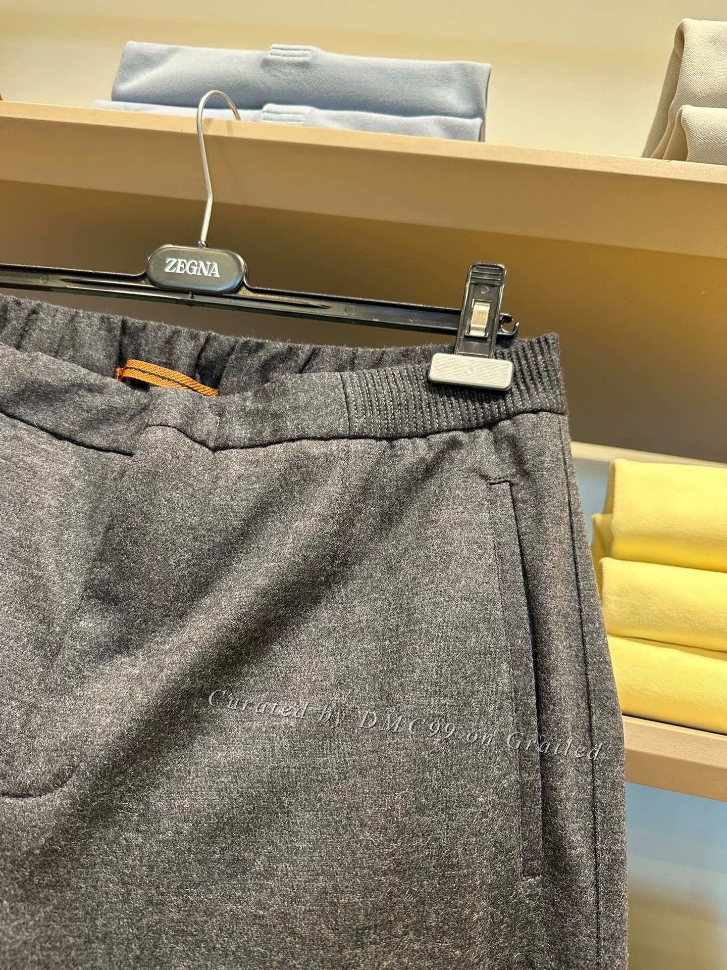 Ermenegildo Zegna Zegna Dark Gray Men's Wool Casual Pants Size US 36 / EU 52 - 3 Thumbnail