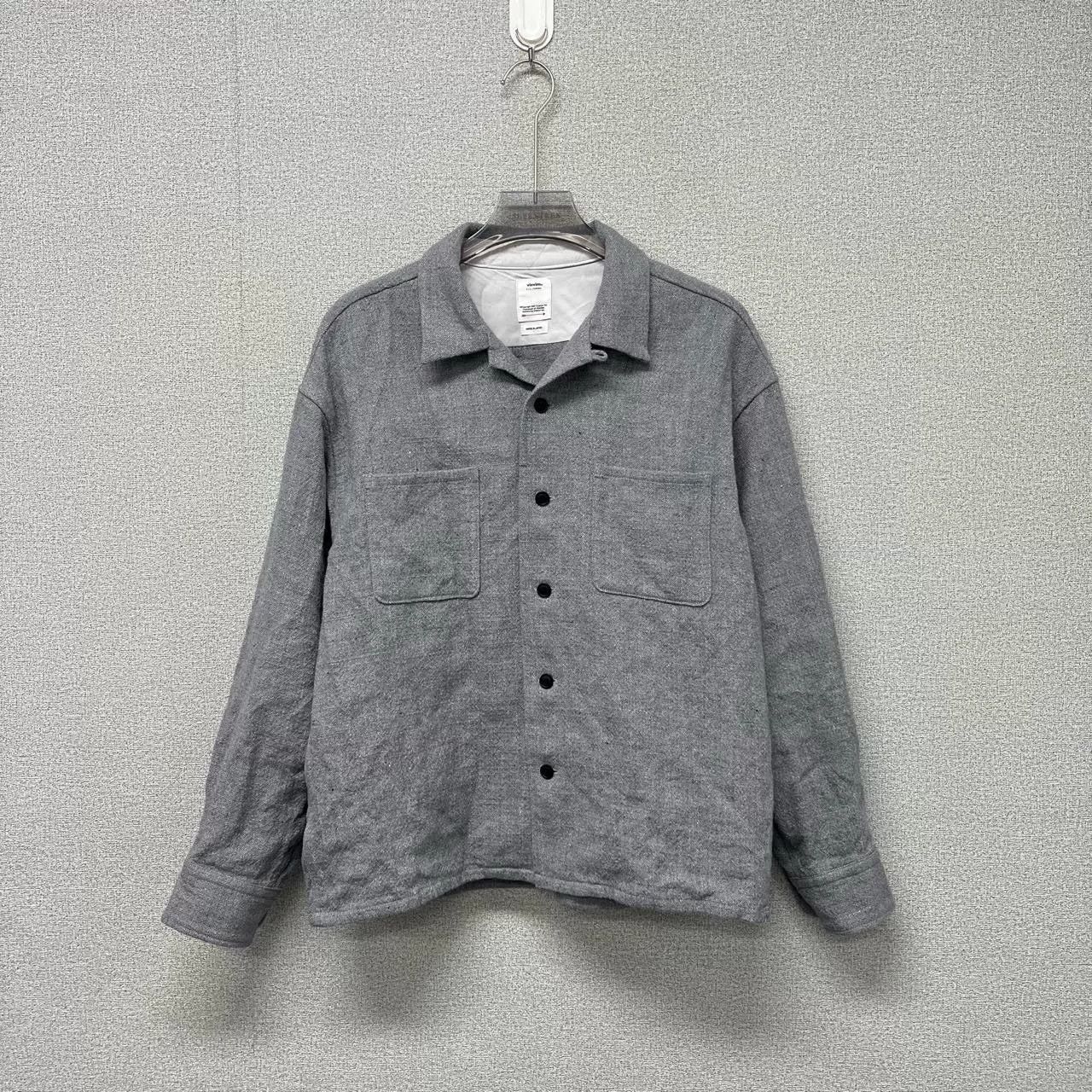Visvim Visvim Gray Cuban Collar Button-Up Shirt Size US M / EU 48-50 / 2 - 1 Thumbnail
