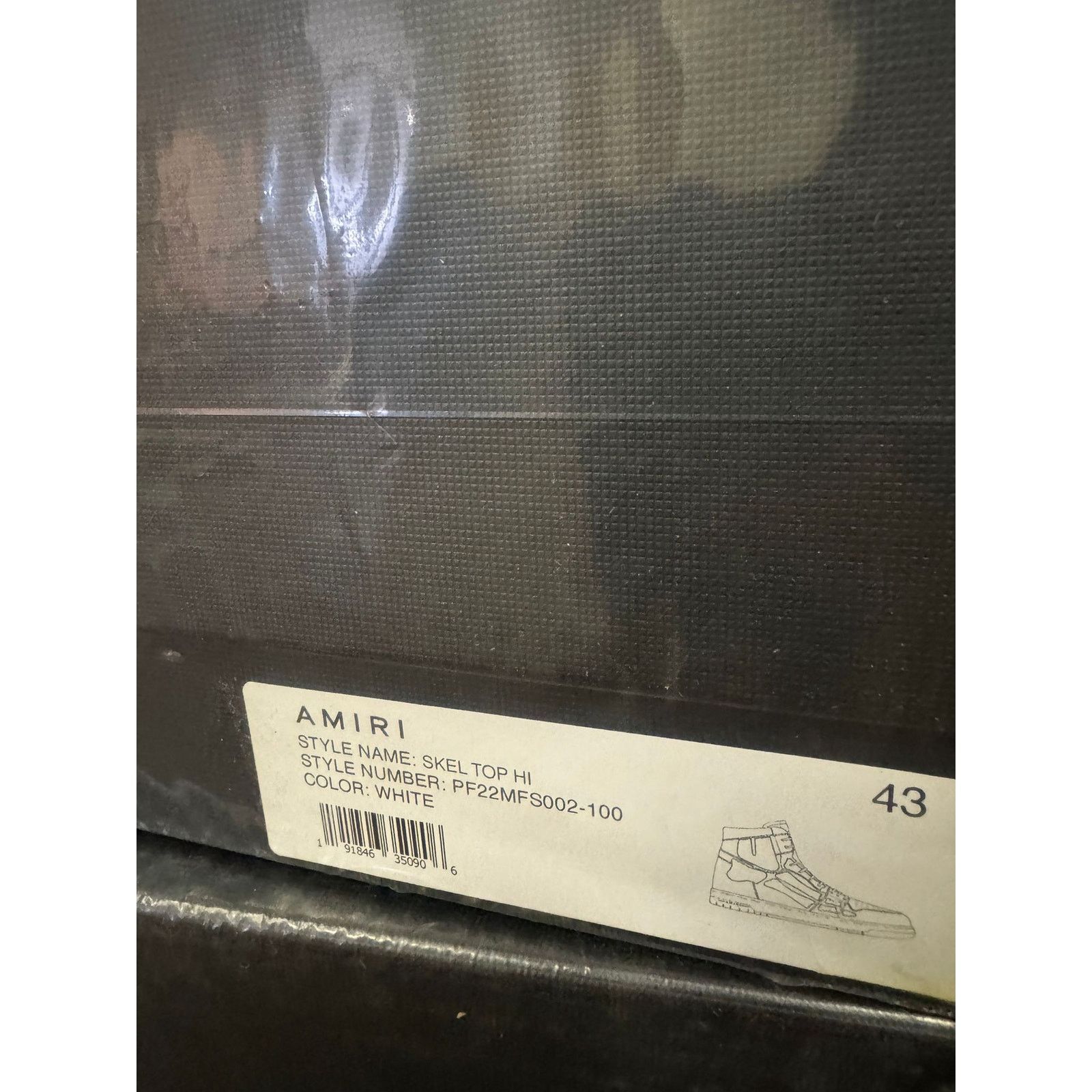 Amiri o1rshd1 Q:2 / Skel top hi / Skeleton high top Sneakers Size US 10 / EU 43 - 9 Thumbnail