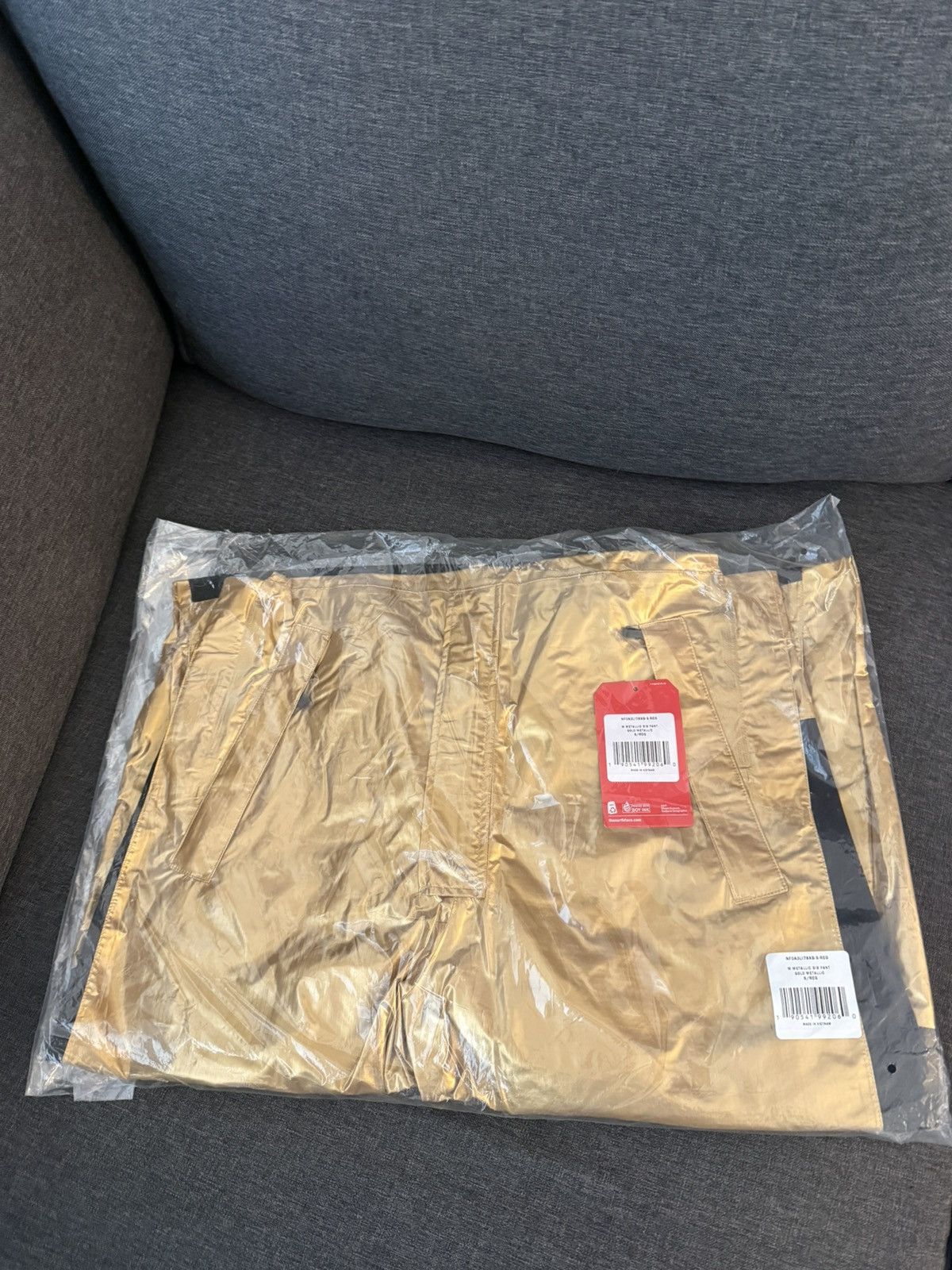 Supreme Supreme North Face Gold Metallic Bib Pant Overalls Size US 30 / EU 46 - 4 Thumbnail