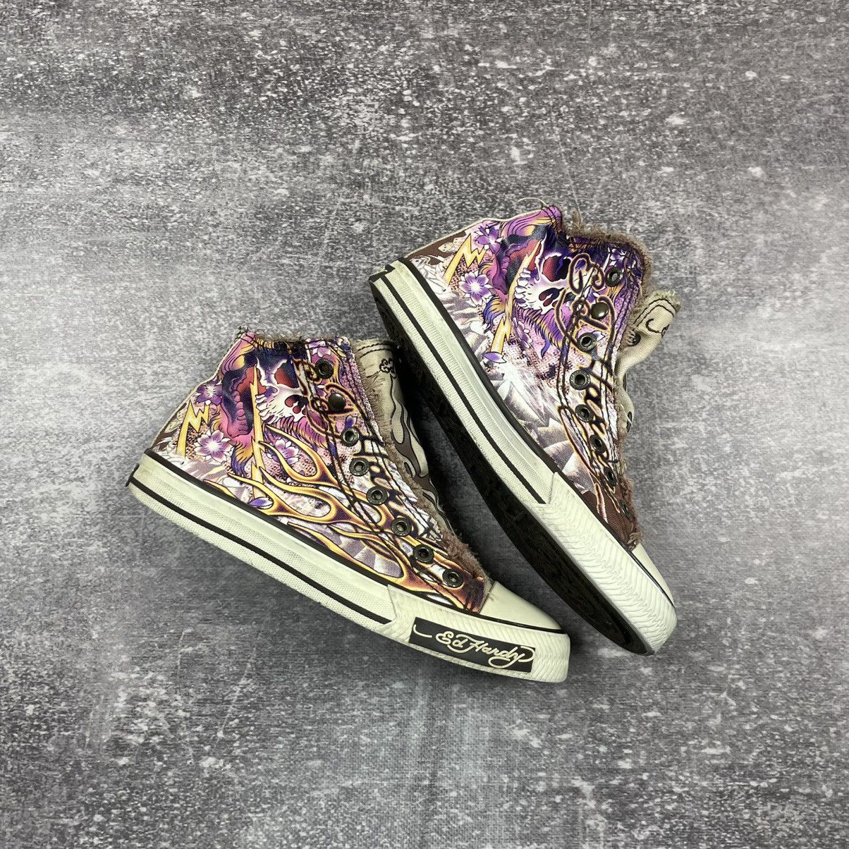 Ed Hardy Ed Hardy Hi-Top Canvas Sneakers Size US 6 / EU 39 - 2 Thumbnail