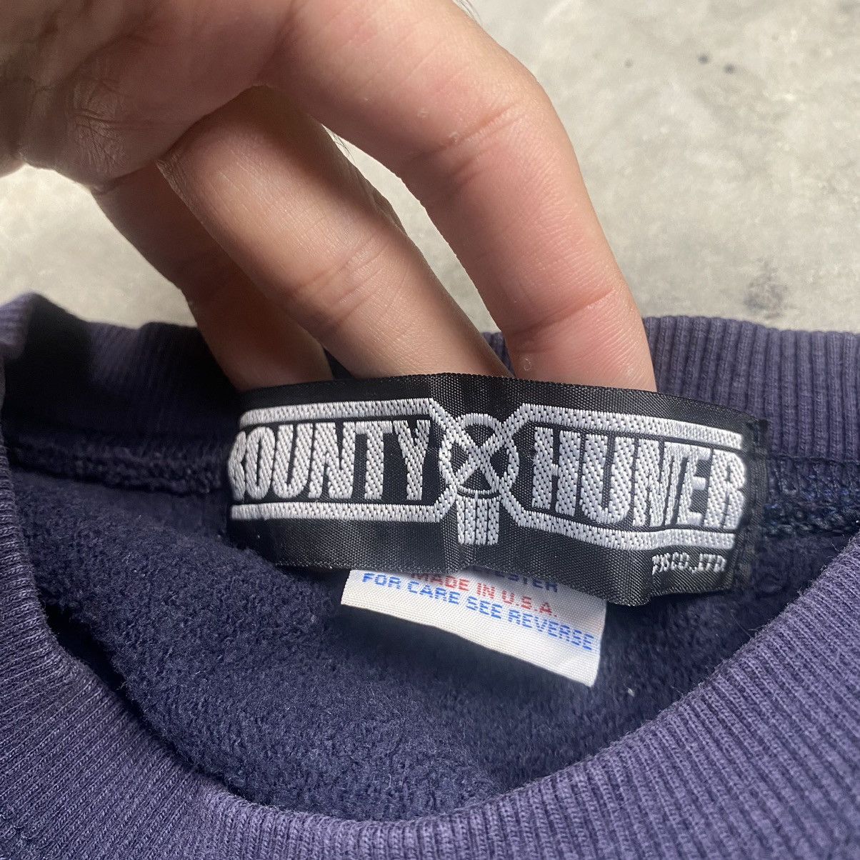 Bounty Hunter × Japanese Brand × Vintage 90s Bounty Hunter Reverse Weave Crewneck Size US L / EU 52-54 / 3 - 4 Thumbnail