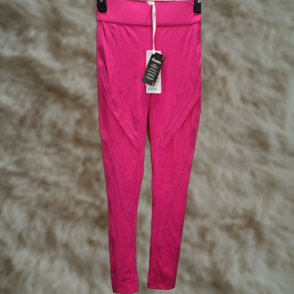 Vintage NO KA'OI Women's Leggings Pink High Rise S/M NWT Equinox Size 28" / US 6 / IT 42 - 1 Thumbnail