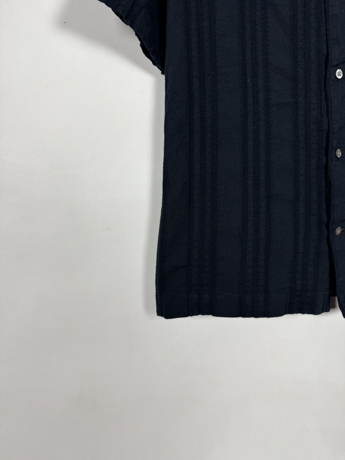 Cos COS Textured Stripe Short Sleeve Shirt Regular Fit Size L Size US L / EU 52-54 / 3 - 4 Thumbnail