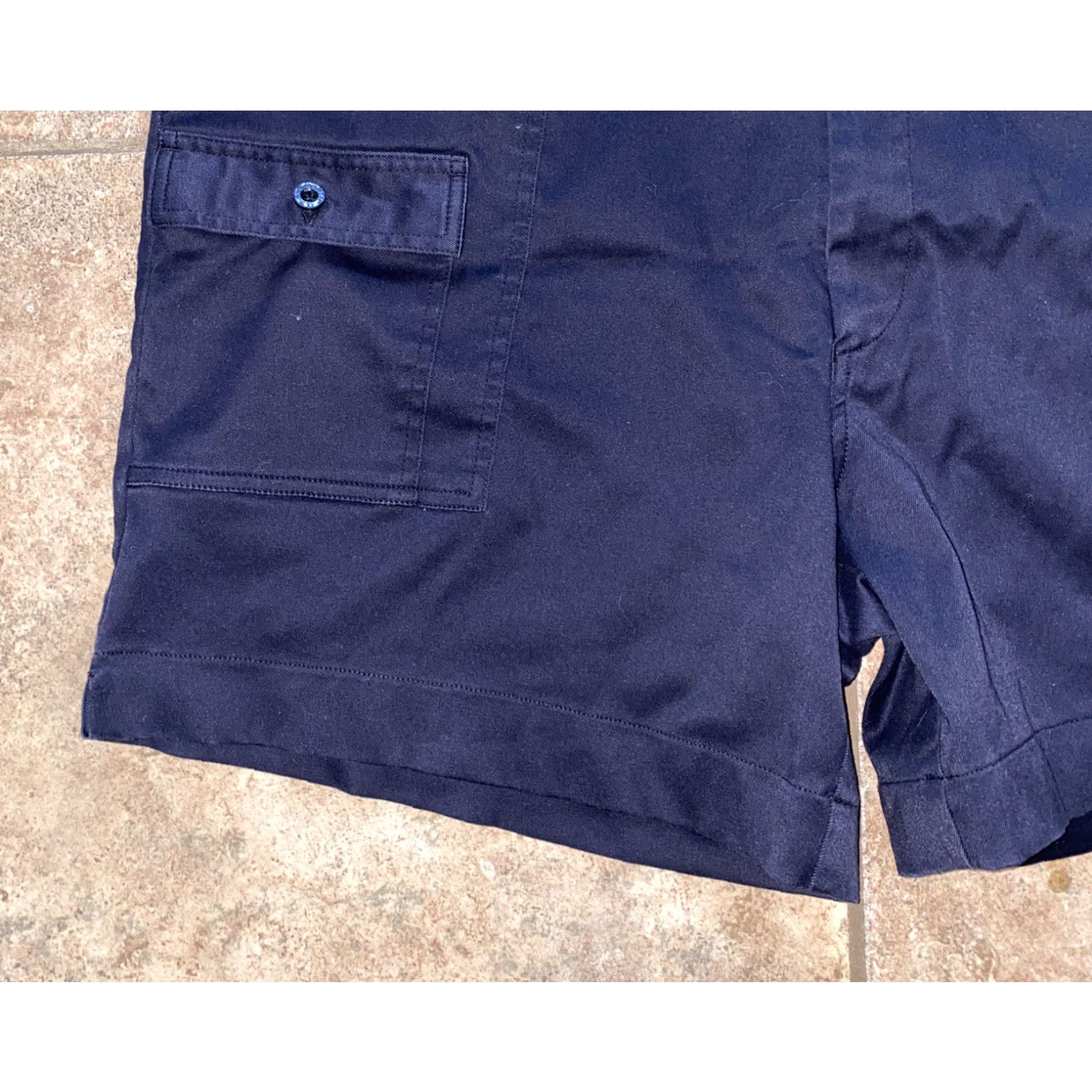 Vintage Sportif Mens Blue Polyester Blend Zip Fly Multi Pocket Shorts Size 42 Size US 42 / EU 58 - 3 Thumbnail