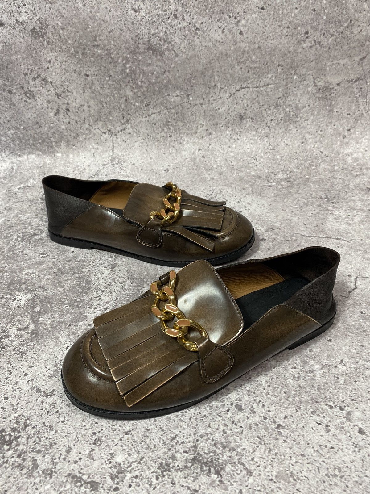 See by Chloe See by Chloe women’s loafers metallic luxury leather Size US 6 / IT 36 - 3 Thumbnail