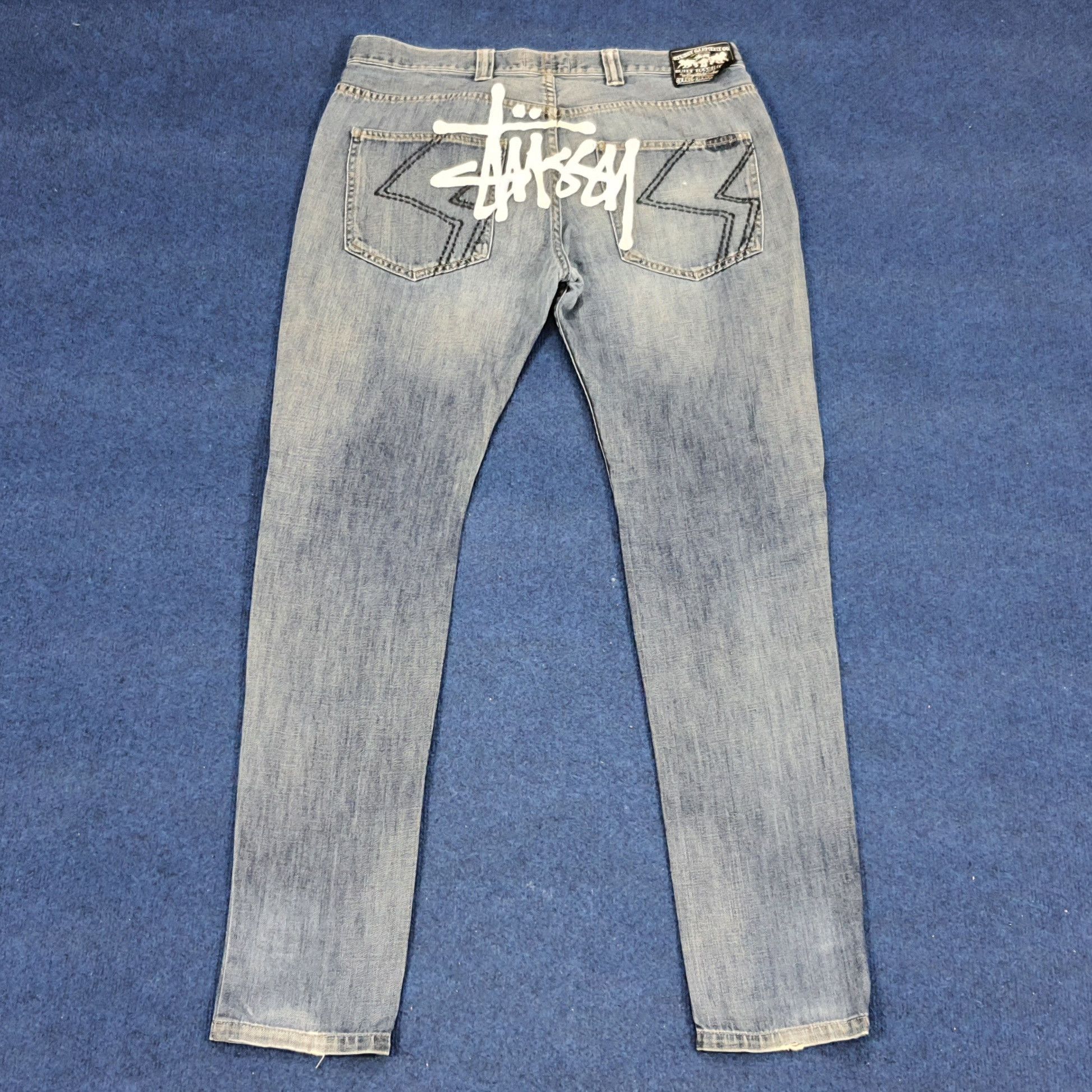 Stussy × Vintage Vintage Stussy Custom Logo Streetwear Jeans Size US 36 / EU 52 - 1 Thumbnail