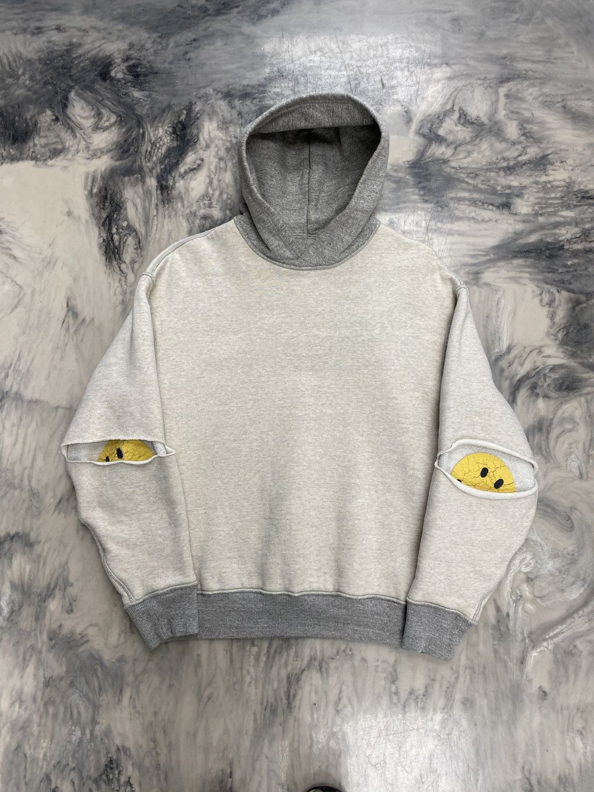 Kapital Kapital smiley fleece hoodie grey medium authentic Size US S / EU 44-46 / 1 - 4 Thumbnail