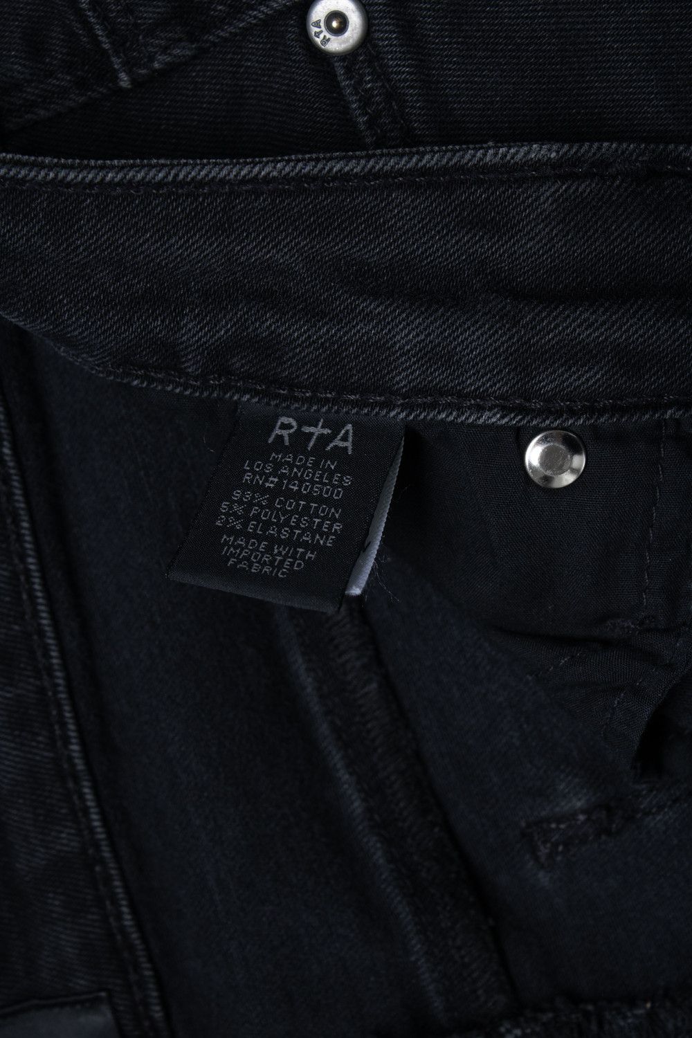 Rta RtA, black jeans with folded effect Size 30" / US 8 / IT 44 - 5 Thumbnail