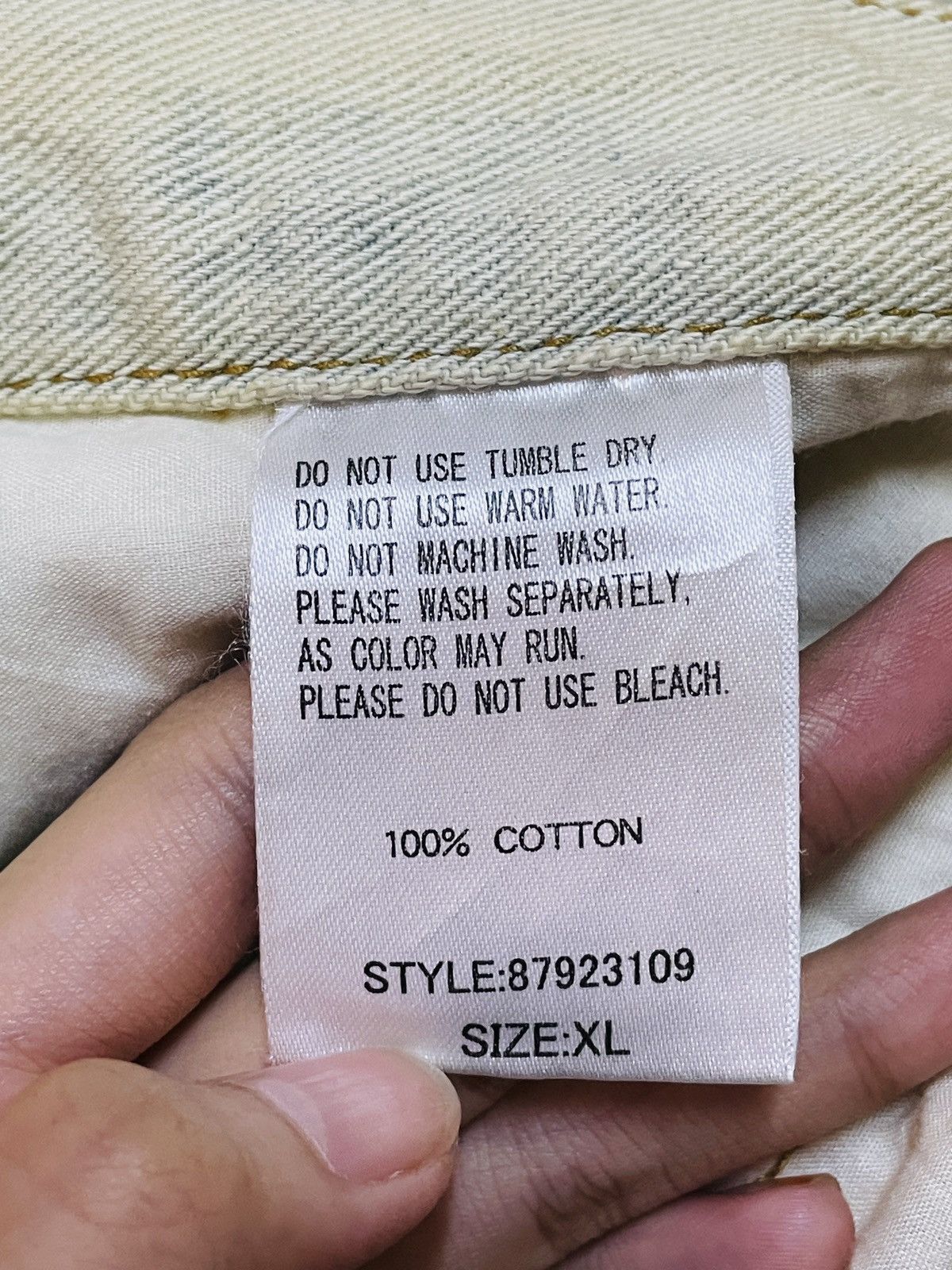 Japanese Brand Rare Design Vintage Exhibitionist Distressed Jeans 2000s Size US 34 / EU 50 - 10 Thumbnail