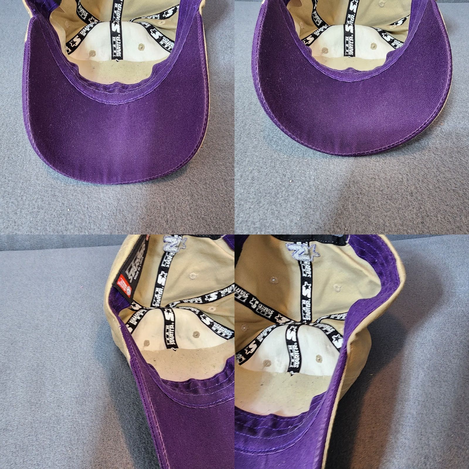 Starter LSU Tigers Starter Hat College University Football Sports Hook & Loop Back Mens One Size Beige Size ONE SIZE - 9 Thumbnail