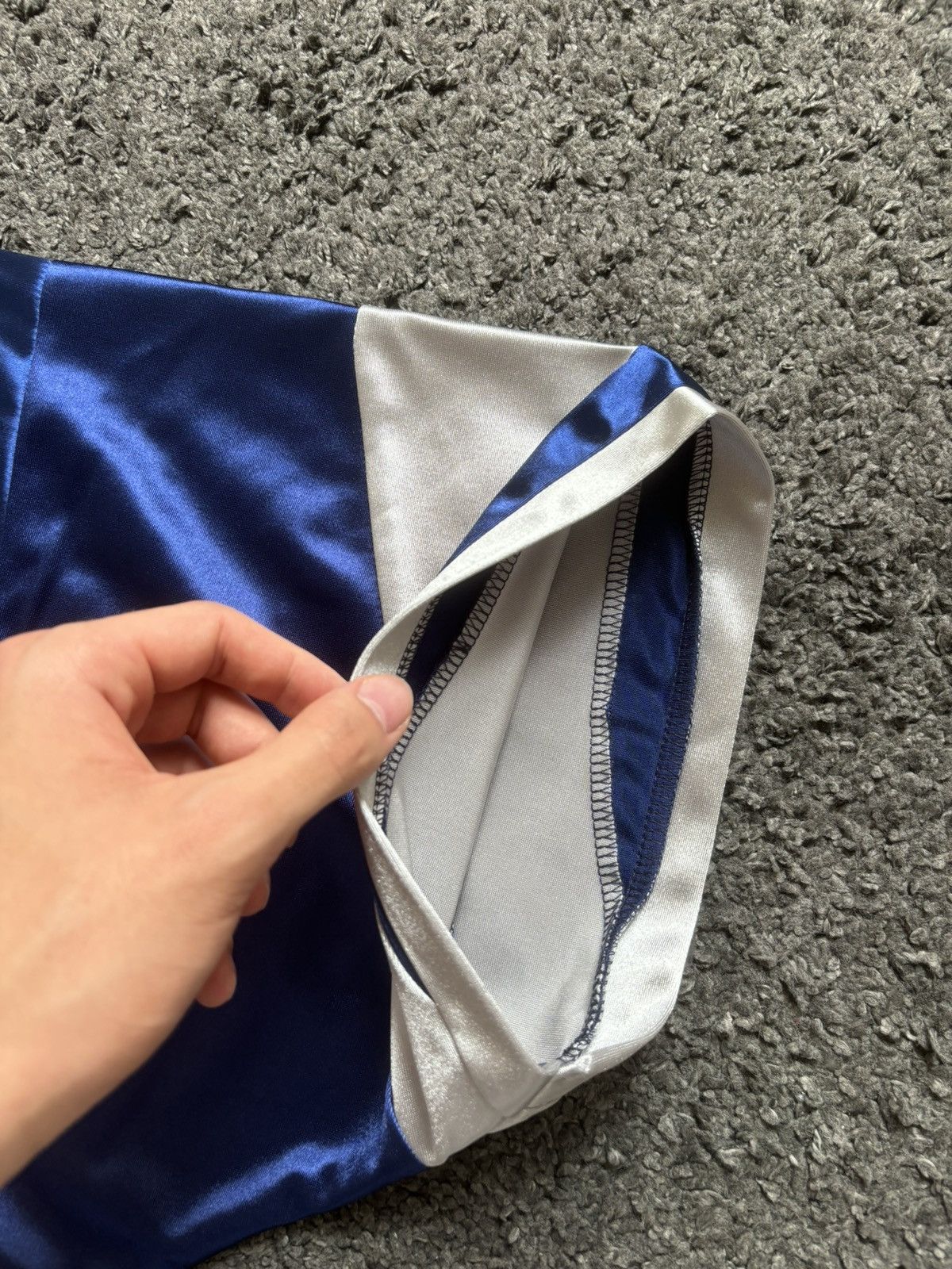 NFL × Vintage Vintage unisex American football satin number 3 blue jersey Size US XL / EU 56 / 4 - 9 Thumbnail