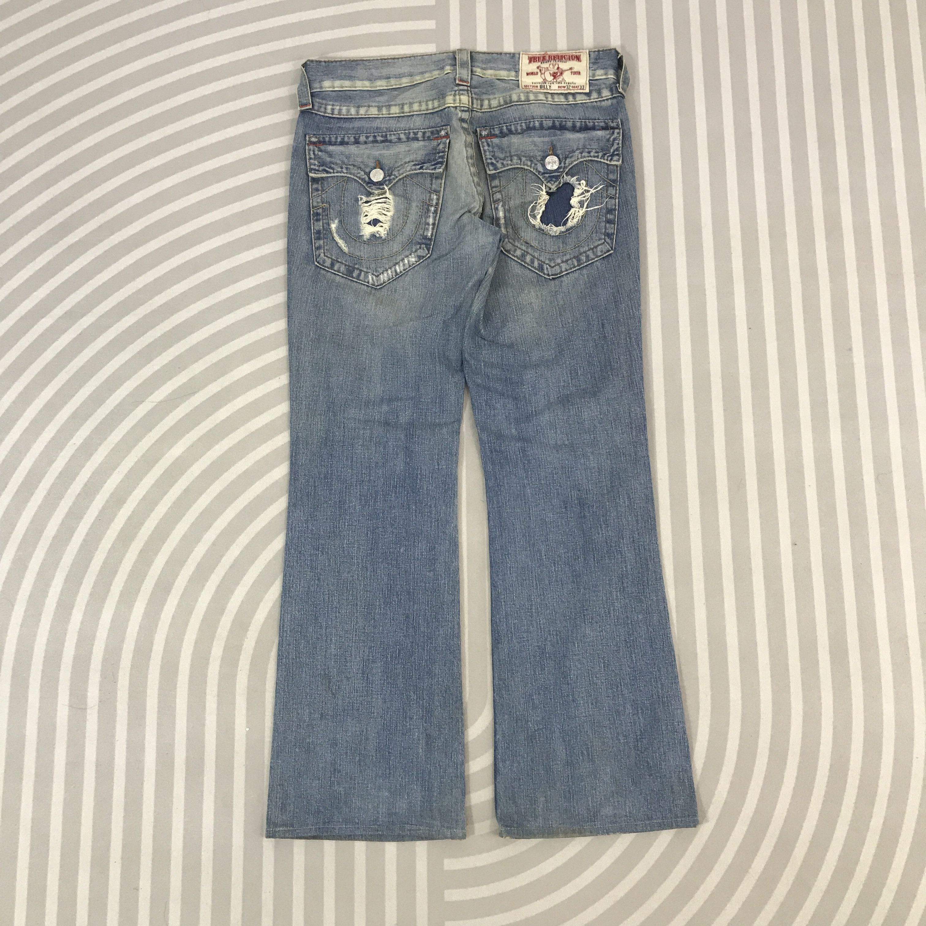 Japanese Brand Vintage True religon Distressed Distressed Denim Size US 34 / EU 50 - 4 Thumbnail