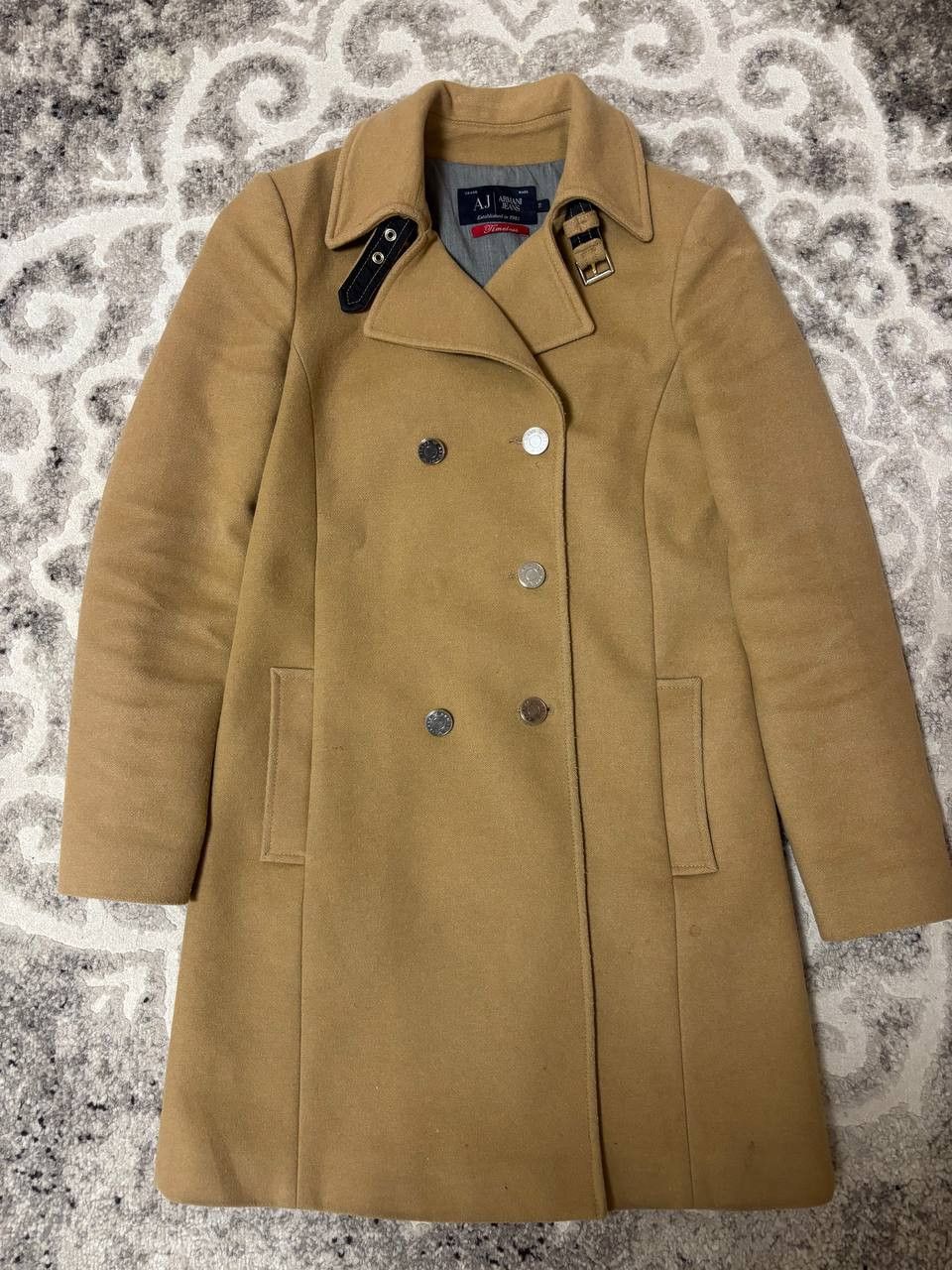 Armani Armani Jeans Camel Wool Coat – Women’s EU 38 – “Timeless” Size XS / US 0-2 / IT 36-38 - 7 Thumbnail