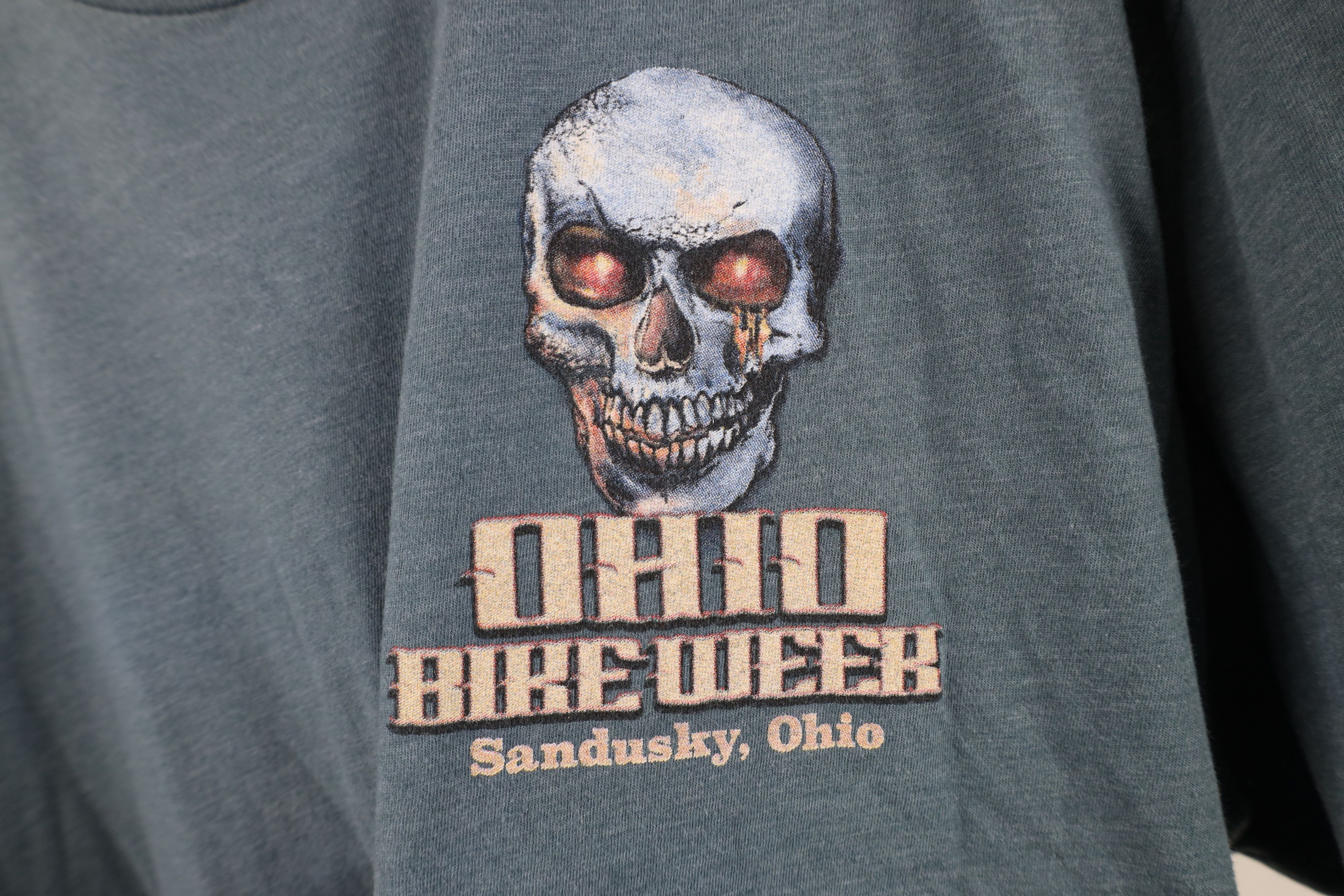 Vintage Vintage Y2K Streetwear Motorcycle Skull Skeleton T-Shirt Size US XL / EU 56 / 4 - 4 Thumbnail
