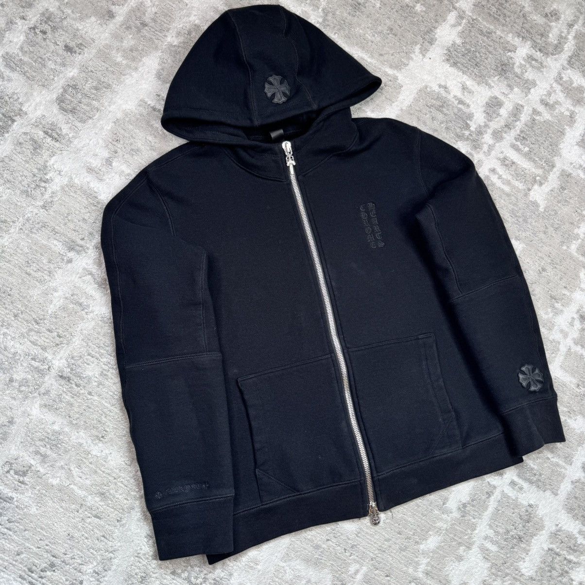 Chrome Hearts Chrome Hearts Y NOT 'GRP' Zip Up Hoodie | Grailed