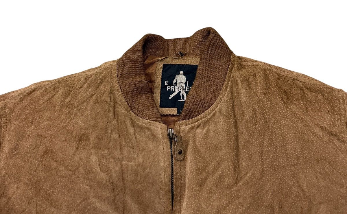 Leather ‼️RARE‼️Vintage Elvis Presley Pigskin Bomber Leather Jacket Size US L / EU 52-54 / 3 - 7 Thumbnail