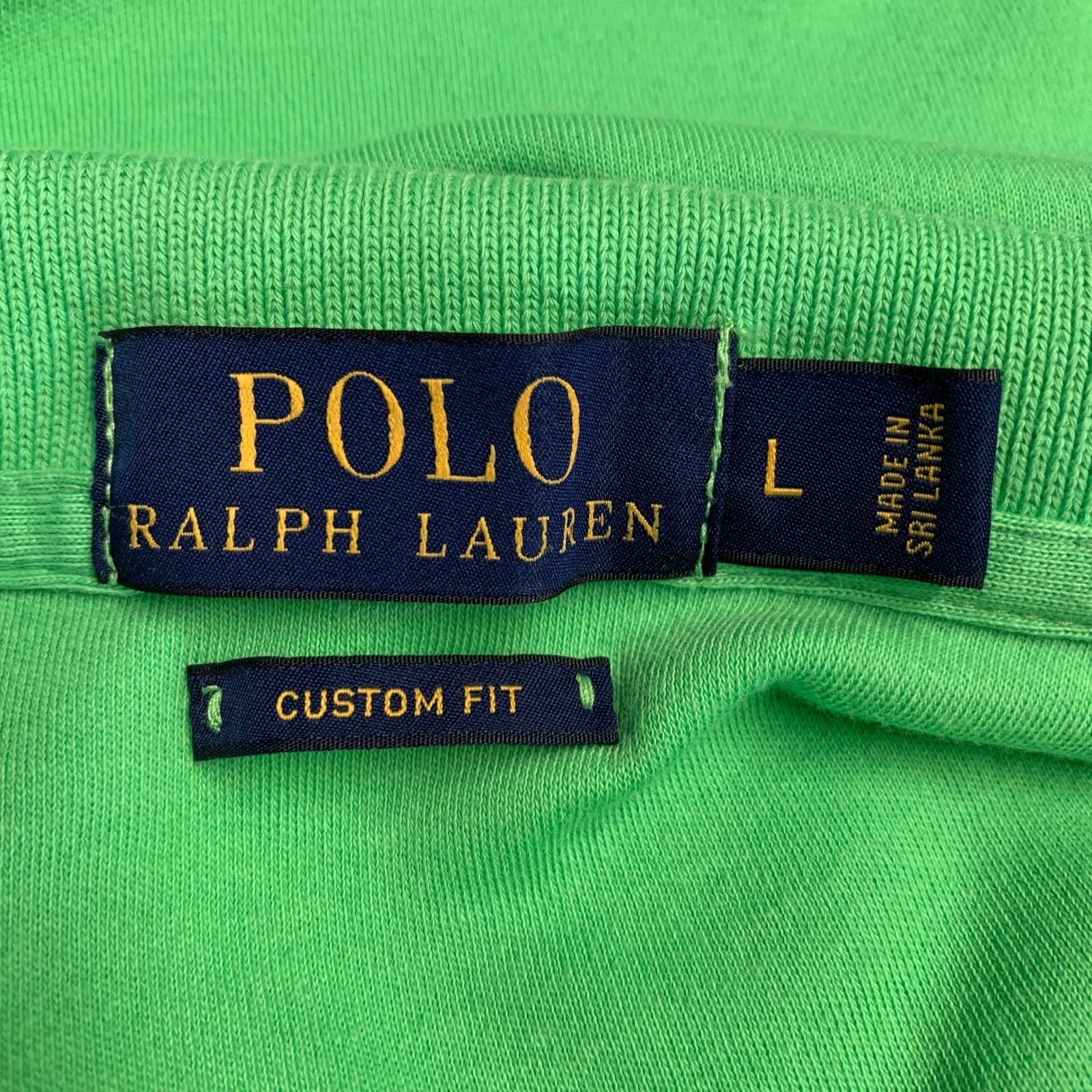 Polo Ralph Lauren Size L Lime Green Cotton Half Placket Polo Size US L / EU 52-54 / 3 - 4 Thumbnail