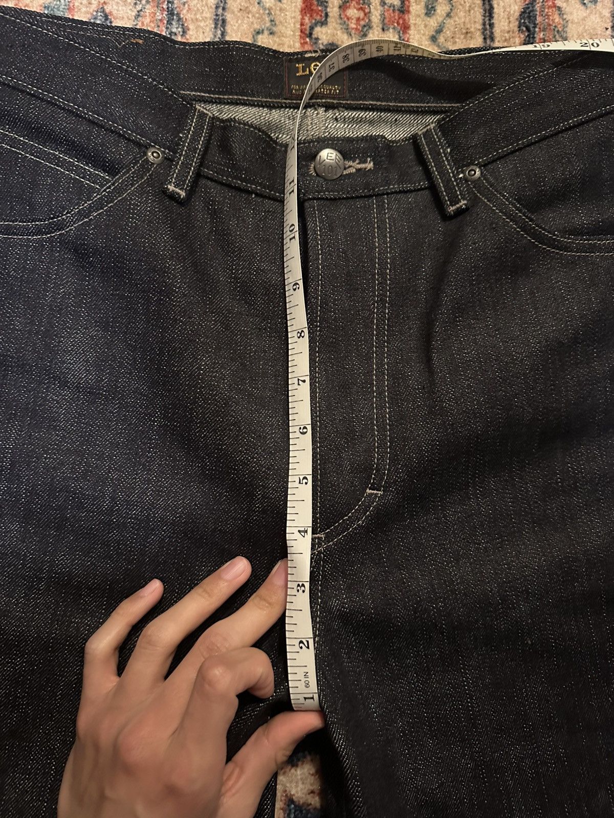 Lee Lee 101 R Relaxed Made in Japan 17oz Selvedge Jeans 31x34 Size US 31 - 17 Thumbnail