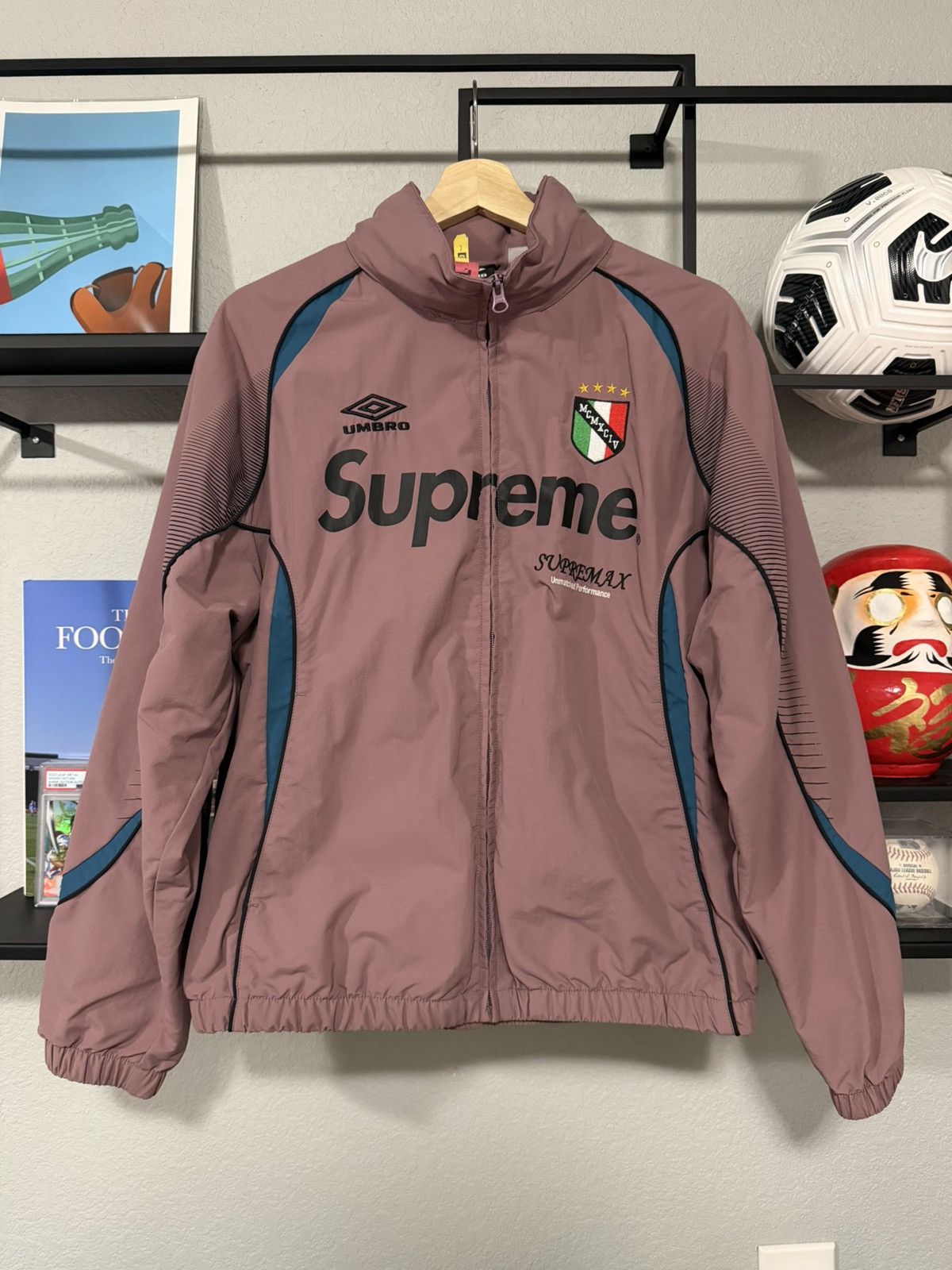 ジャケット・アウター Supreme/22 Umbro TrackJacket Dusty Plum Supreme × Umbro Supreme Umbro Track Jacket SS22 Dusty Plum S | Grailed