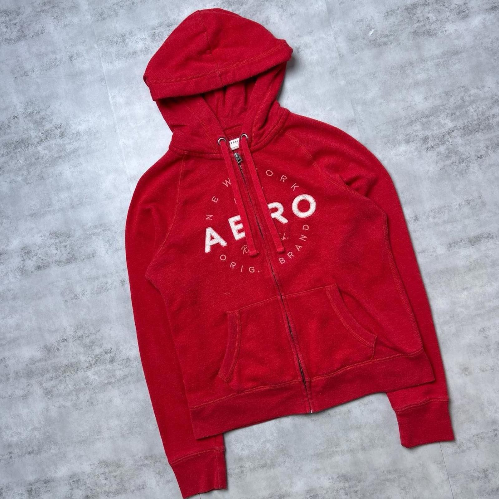 Aeropostale Y2K Aeropostale 00s Red Zip Up Jacket Size M / US 6-8 / IT 42-44 - 4 Thumbnail