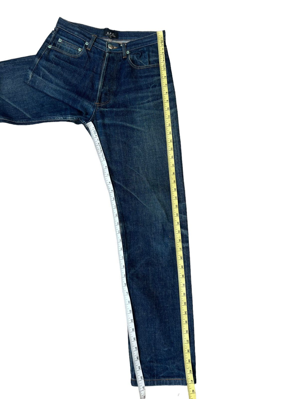 A.P.C. Vintage A.P.C. Aged Faded Denim Selvedge Jeans Regular Size US 28 / EU 44 - 5 Thumbnail