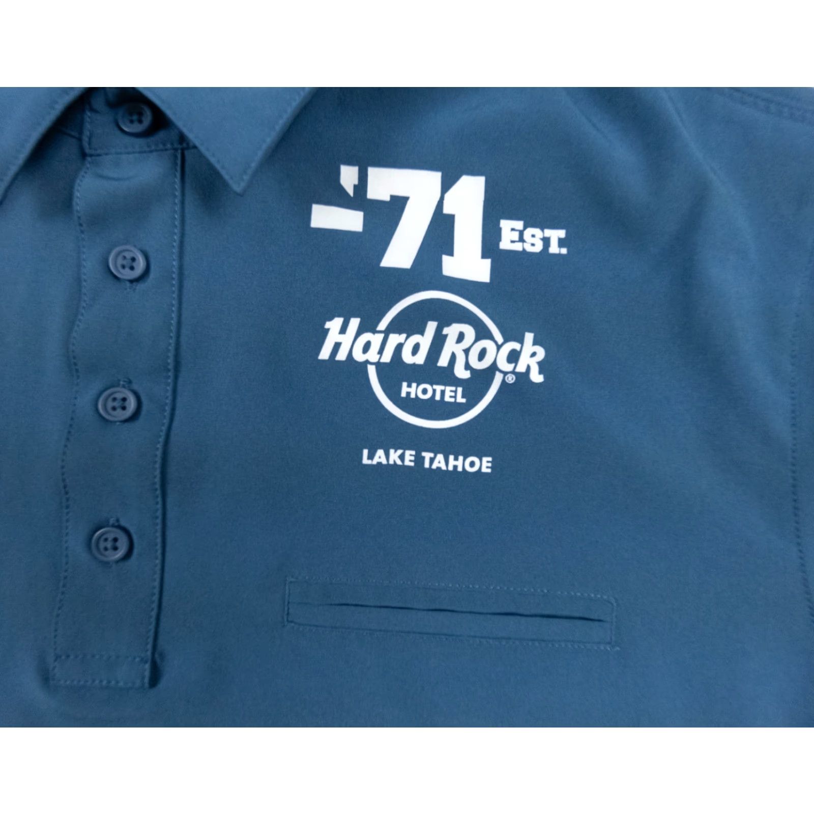 Hard Rock Cafe Hard Rock Polo Shirt Mens Adult Large Blue Short Sleeve Logo Stretch Casual Polo Shirt 90s Outdoor Men Size US L / EU 52-54 / 3 - 3 Thumbnail