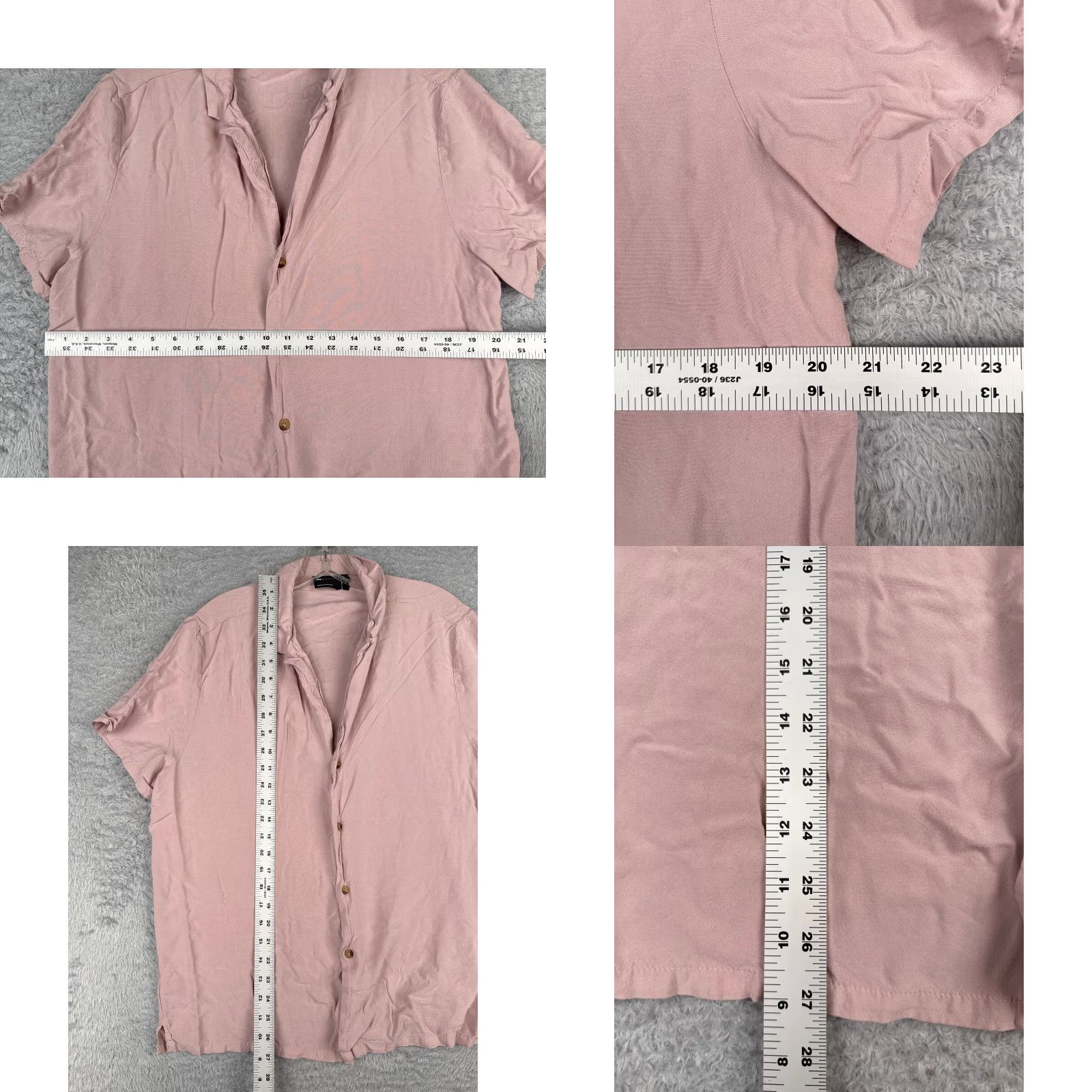 Asos VINTAGE ASOS Men’s Pink Hawaiian Shirt Short Sleeve Casual Resort 90s Medium Size US M / EU 48-50 / 2 - 8 Thumbnail