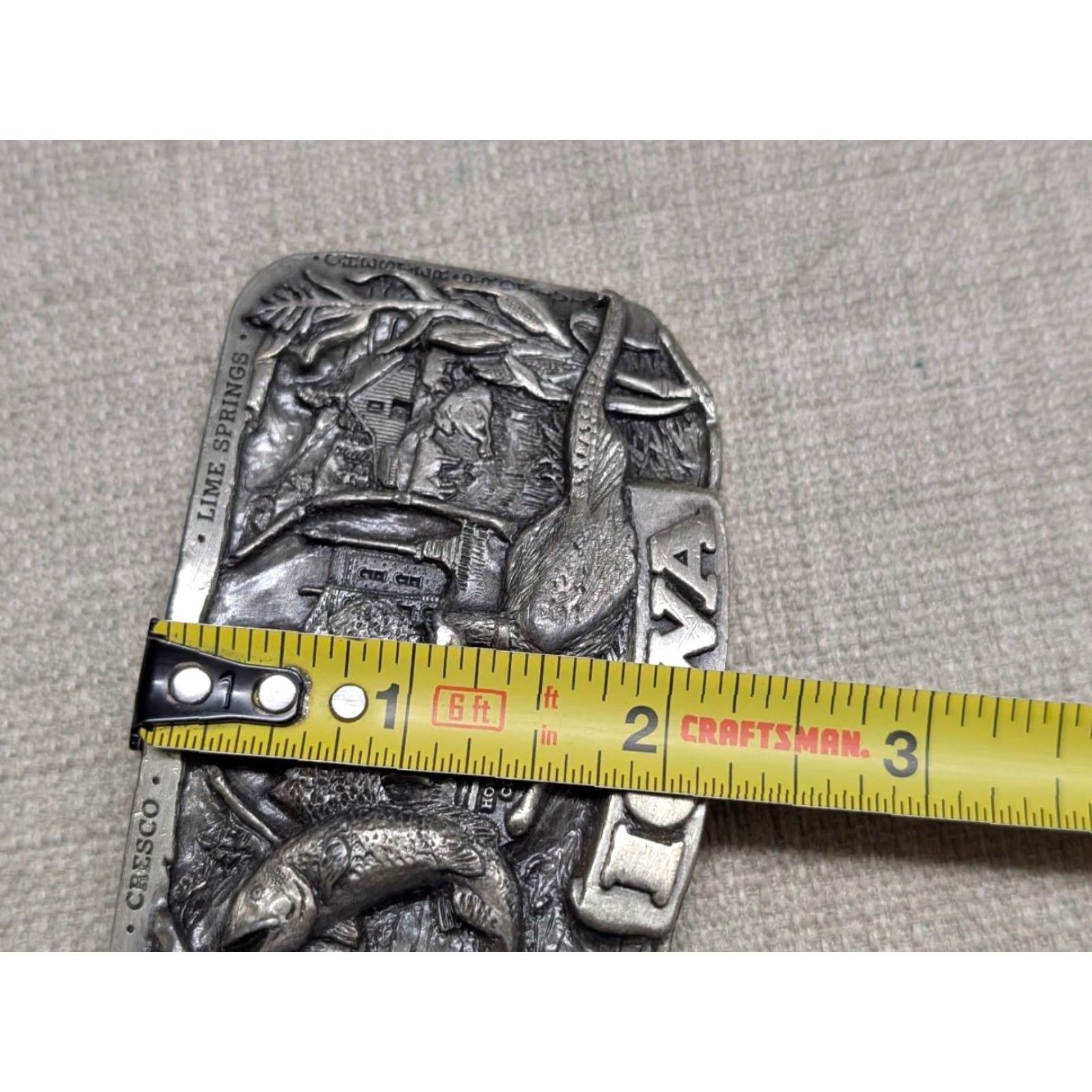 Vintage VINTAGE STATE OF IOWA belt buckle HEAVY DUTY solid pewter Western cowboy Size ONE SIZE - 6 Thumbnail