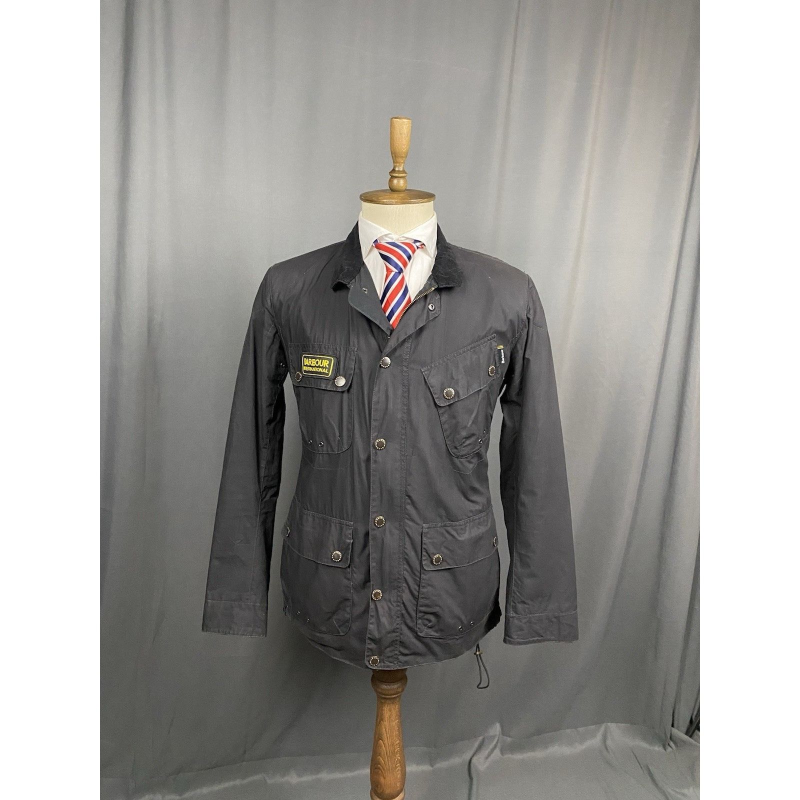 Barbour Barbour Braken Men's Black Waxed Motorcycle Jacket Size L Size US L / EU 52-54 / 3 - 1 Thumbnail