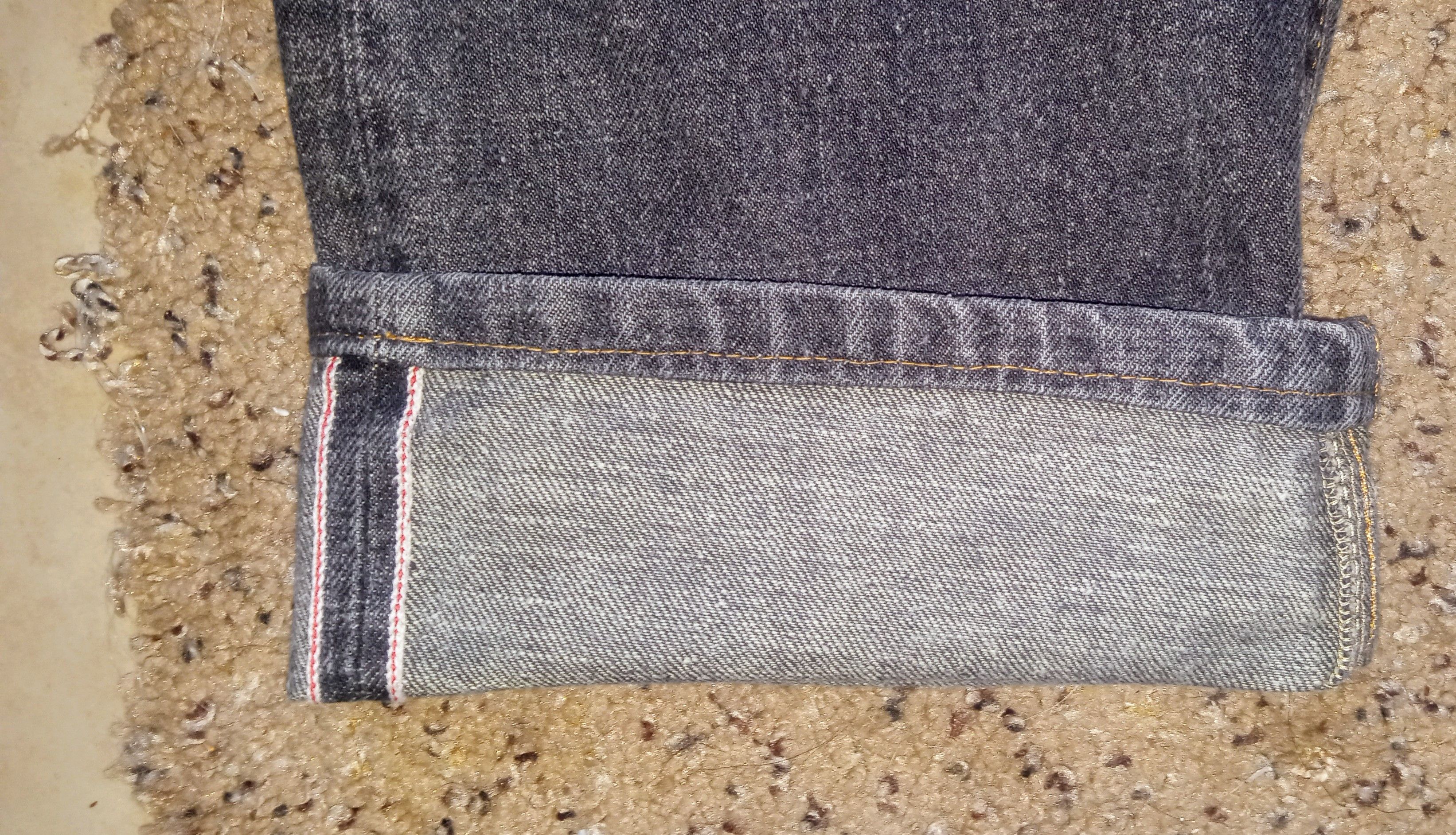 April 77 April 77 Records Black redline Japanese Selvedge Denim 33x23 Size US 33 - 4 Thumbnail