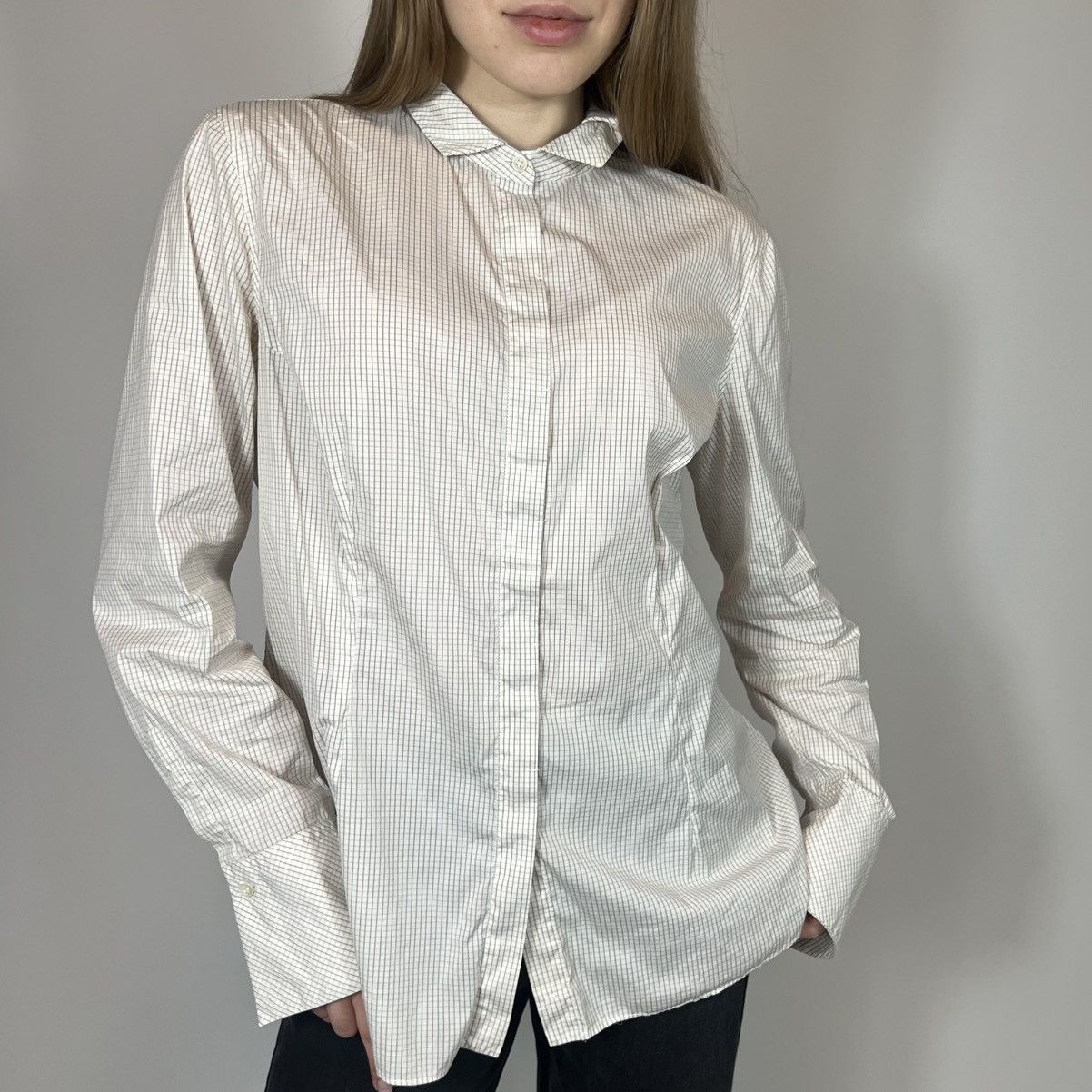 Brunello Cucinelli Vintage Y2K Brunello Cucinelli Luxury Retro Checked Shirt Size XL / US 12-14 / IT 48-50 - 1 Thumbnail