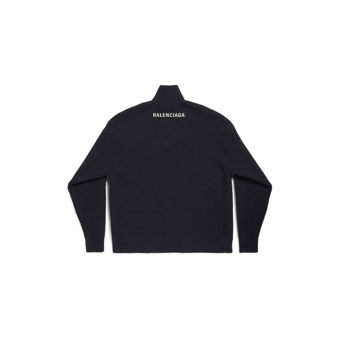 Balenciaga o1la1rc1a0226 Half Zip High Neck Sweater In Black Size US S / EU 44-46 / 1 - 2 Thumbnail