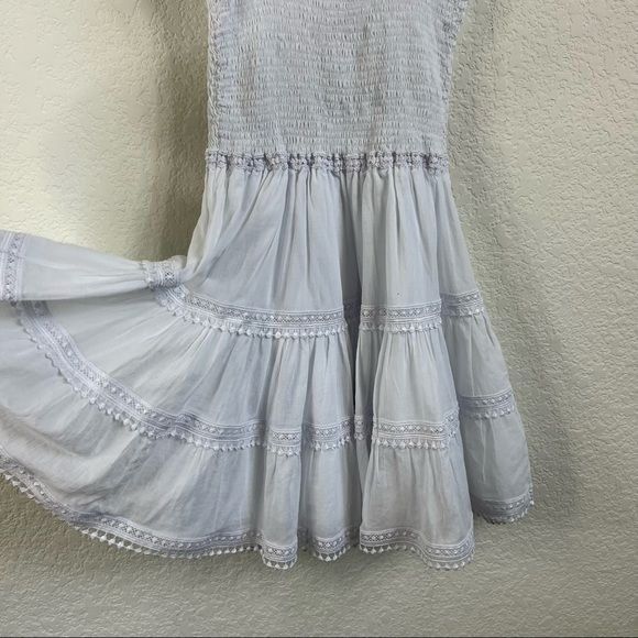 Charo Ruiz Charo Ruiz Ibiza 'Stelle' Smocked Tiered Swing Lace Dress Size M / US 6-8 / IT 42-44 - 5 Thumbnail