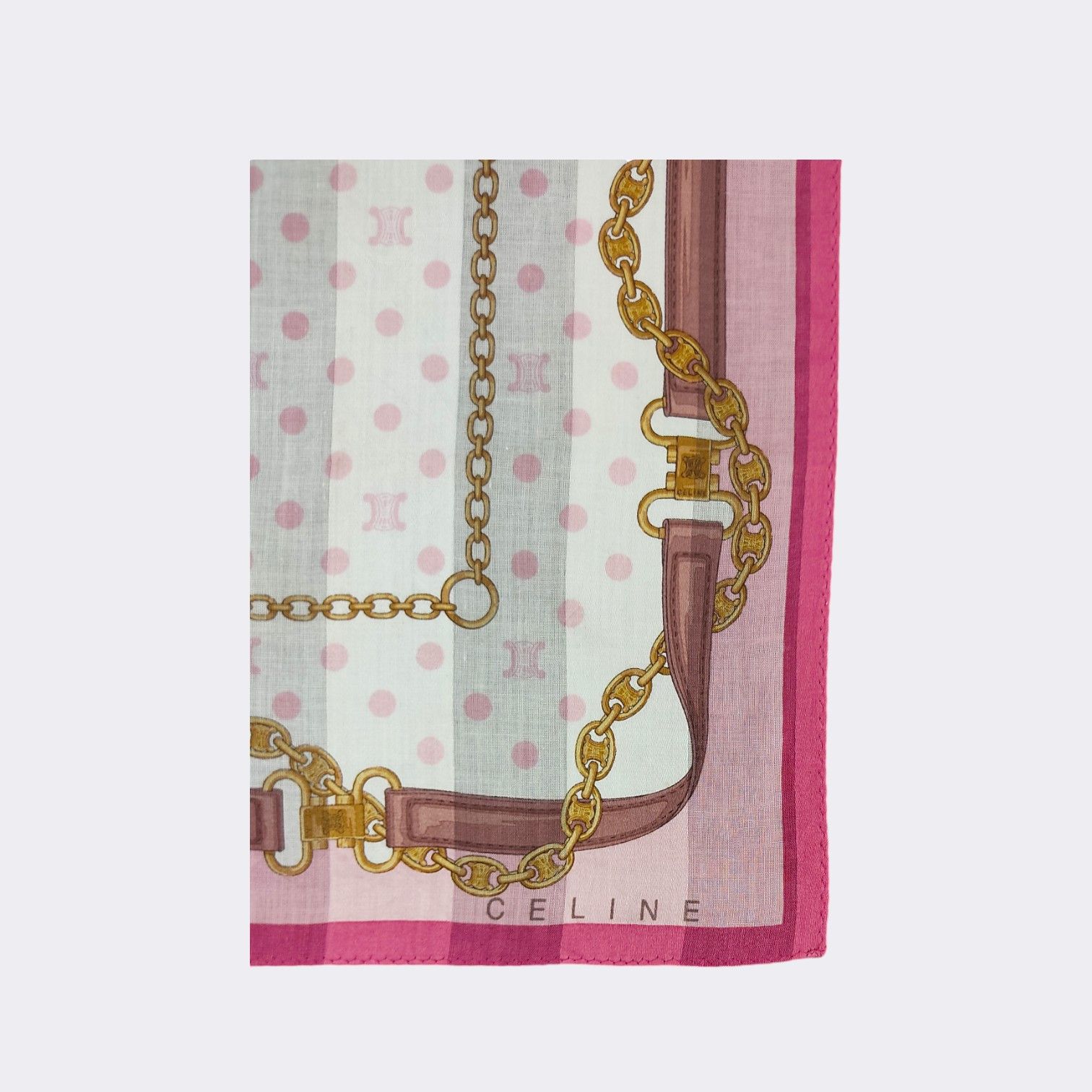 Celine Vintage Celine Handkerchief Neckerchief Bandana H351M-2 Size ONE SIZE - 3 Thumbnail