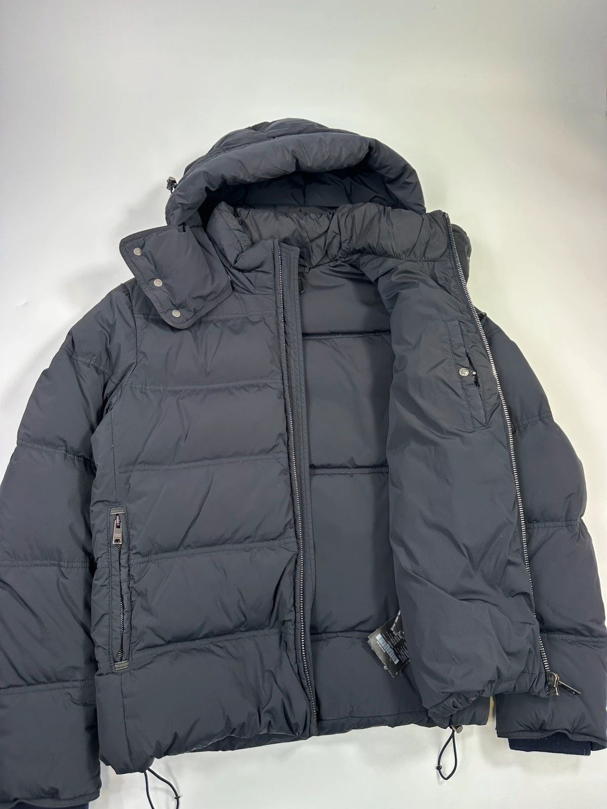 Prada Prada Milano Dark Navy Hooded Puffer Jacket Triangle Size US M / EU 48-50 / 2 - 10 Thumbnail