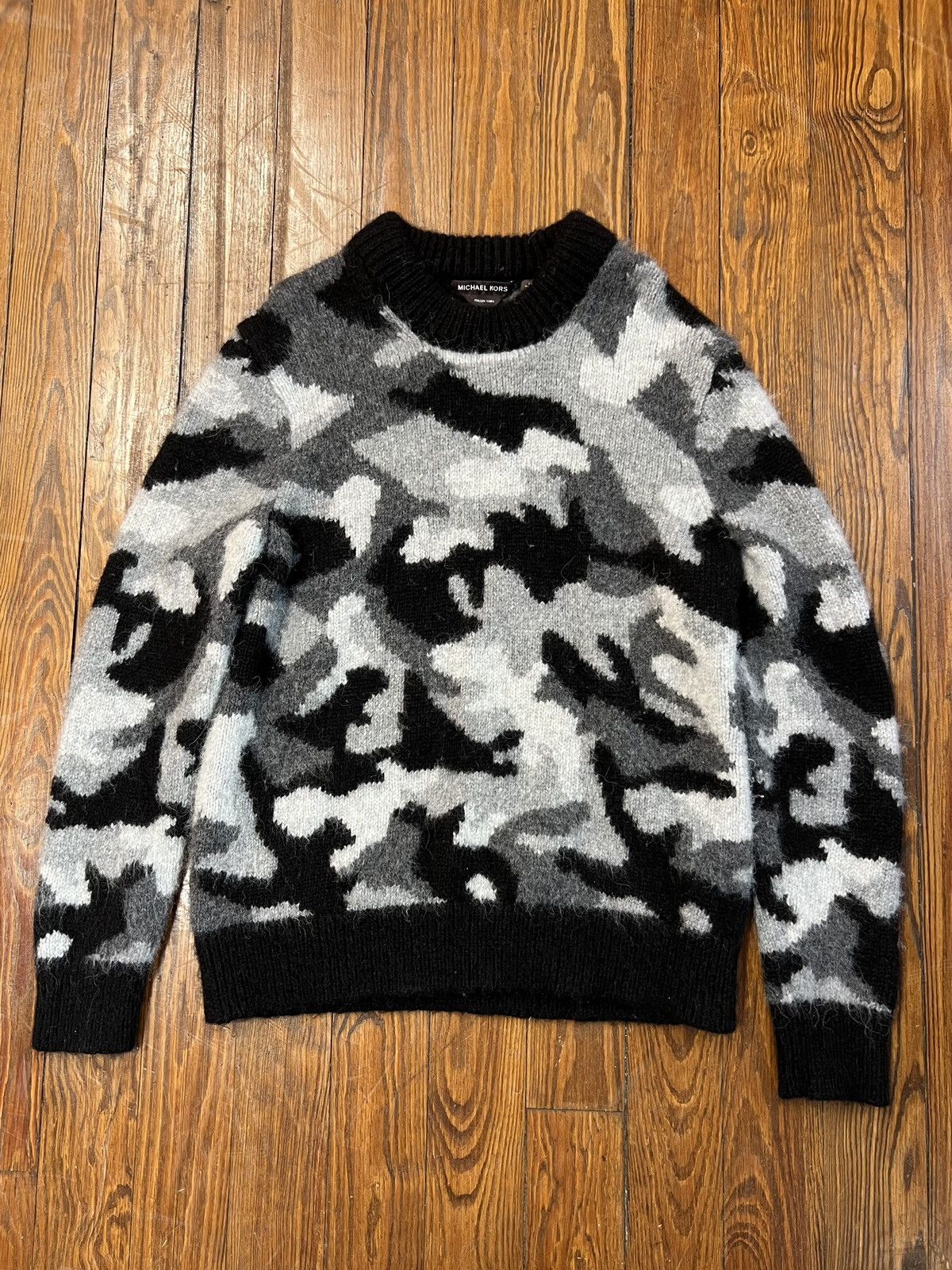 Michael kors camo sweater shop