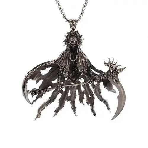 Jewelry Gothic Vintage Skeleton Necklace Size ONE SIZE - 1 Thumbnail