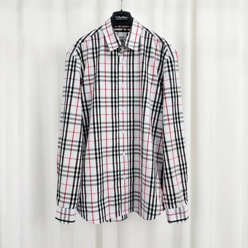 Burberry Burberry Multicolor Logo Plaid Long Sleeve Shirt Size US L / EU 52-54 / 3 - 1 Thumbnail