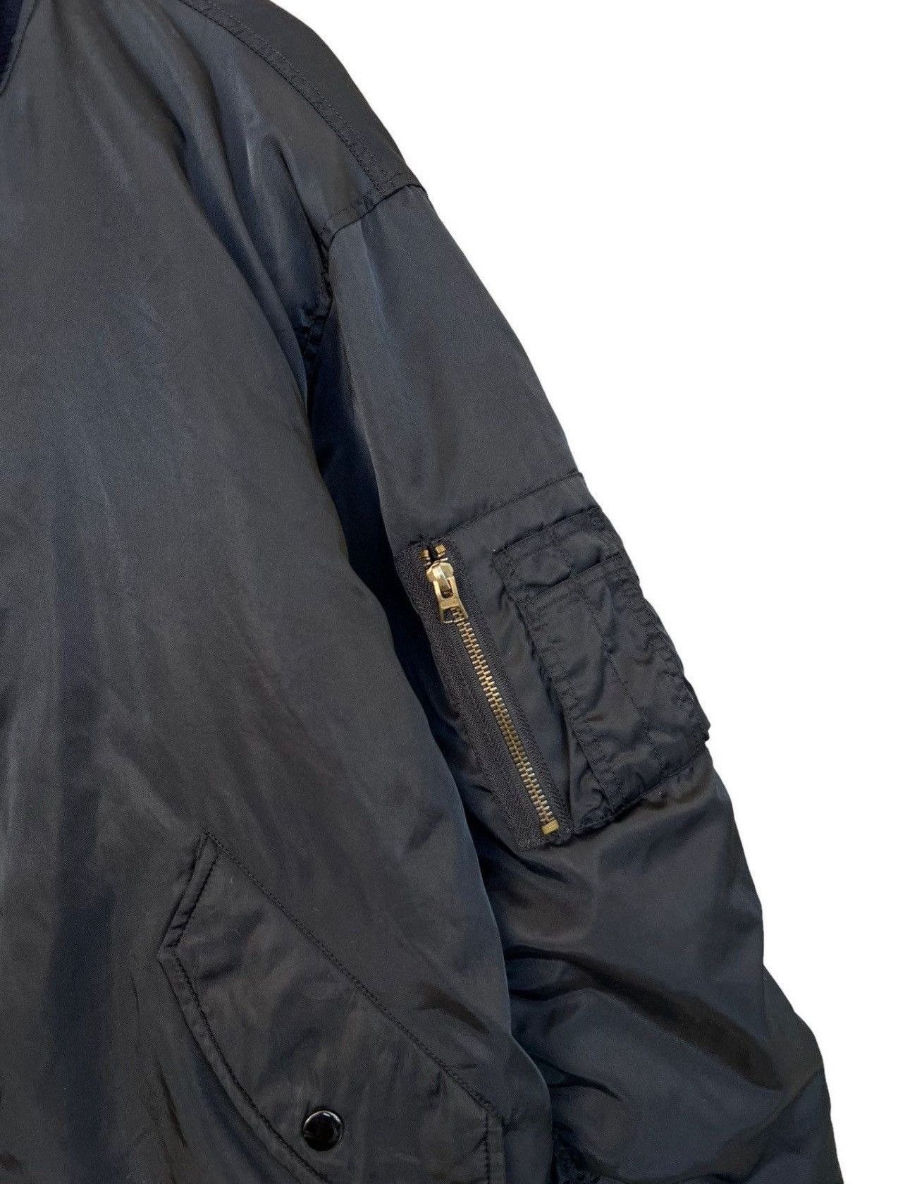 Vintage Vintage USAF MA-1 Military Flight Black Bomber Jacket Large Size US L / EU 52-54 / 3 - 4 Thumbnail