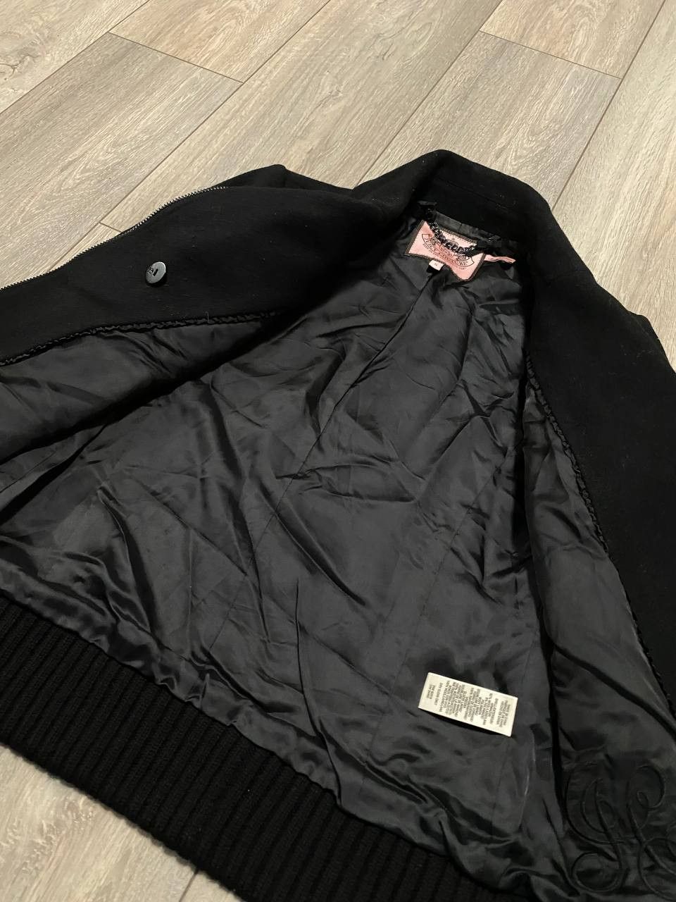 Juicy Couture Vintage Juicy Couture Jacket Bomber Zip Wool Size S / US 4 / IT 40 - 4 Thumbnail