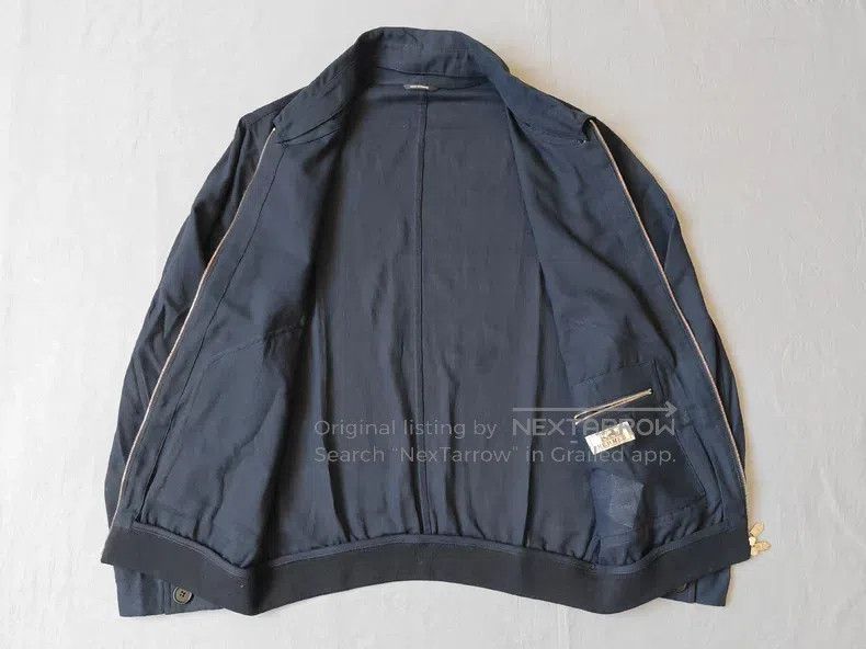 Hermes Hermes Navy Blue Cotton Thin Jacket Size US S / EU 44-46 / 1 - 6 Thumbnail