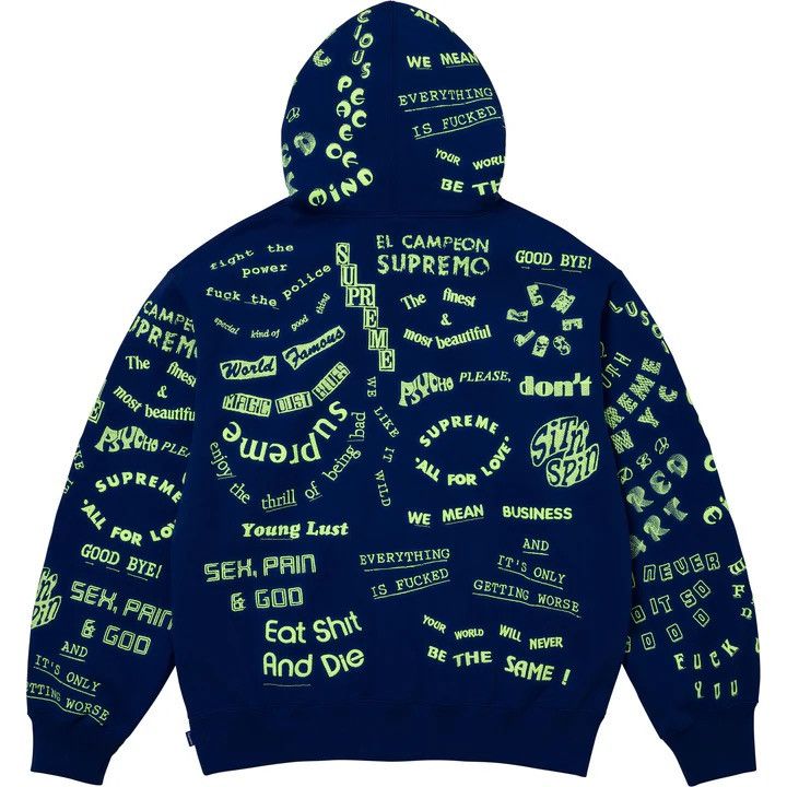 Supreme Supreme Too Deadly Hooded Sweatshirt Royal Size XXL Size US XXL / EU 58 / 5 - 7 Thumbnail