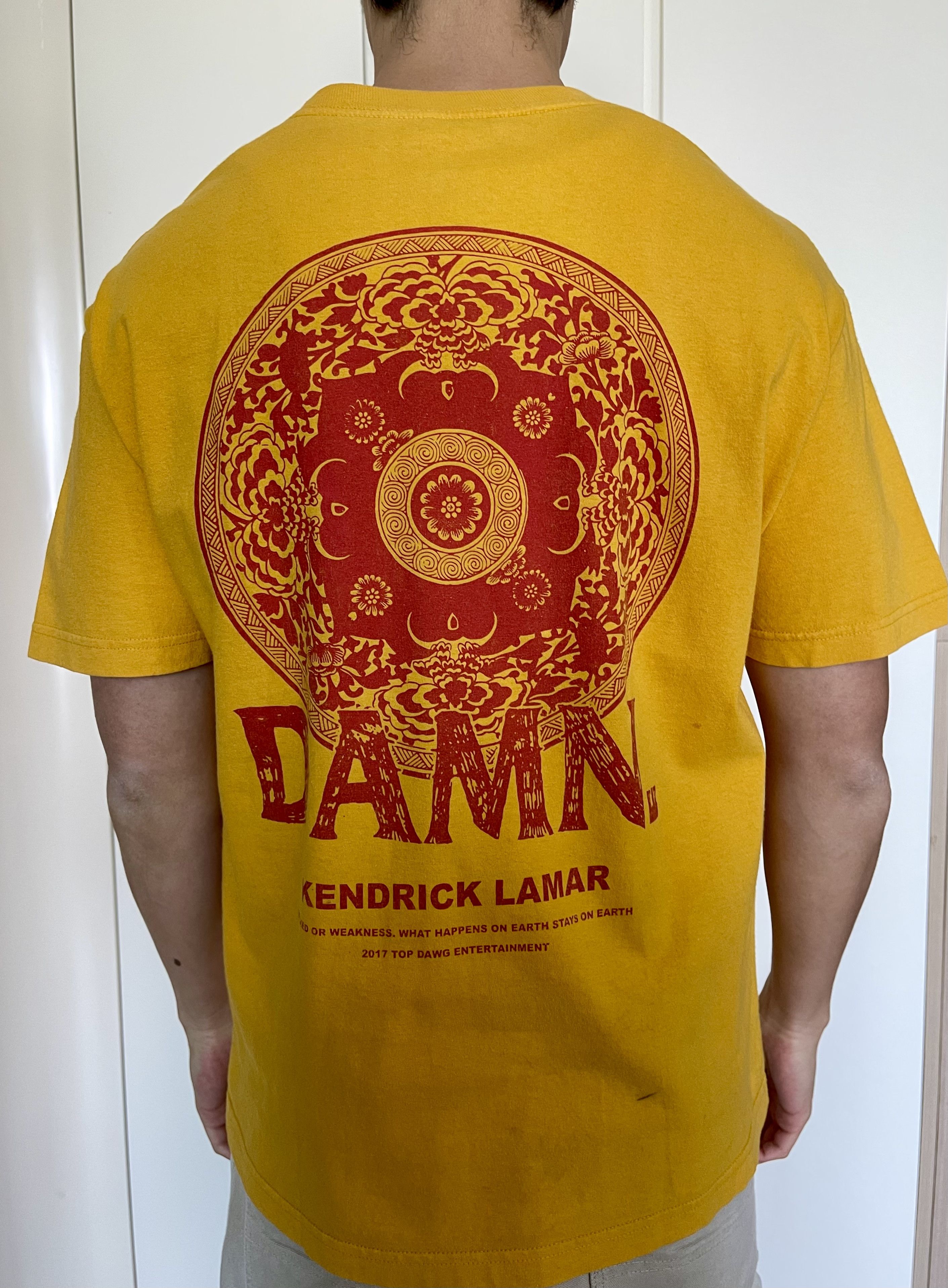 Kendrick Lamar × Rap Tees × Top Dawg Entertainment Kendrick Lamar DAMN Tour 2017 Short Sleeve T-Shirt TDE Merch Size US M / EU 48-50 / 2 - 6 Thumbnail