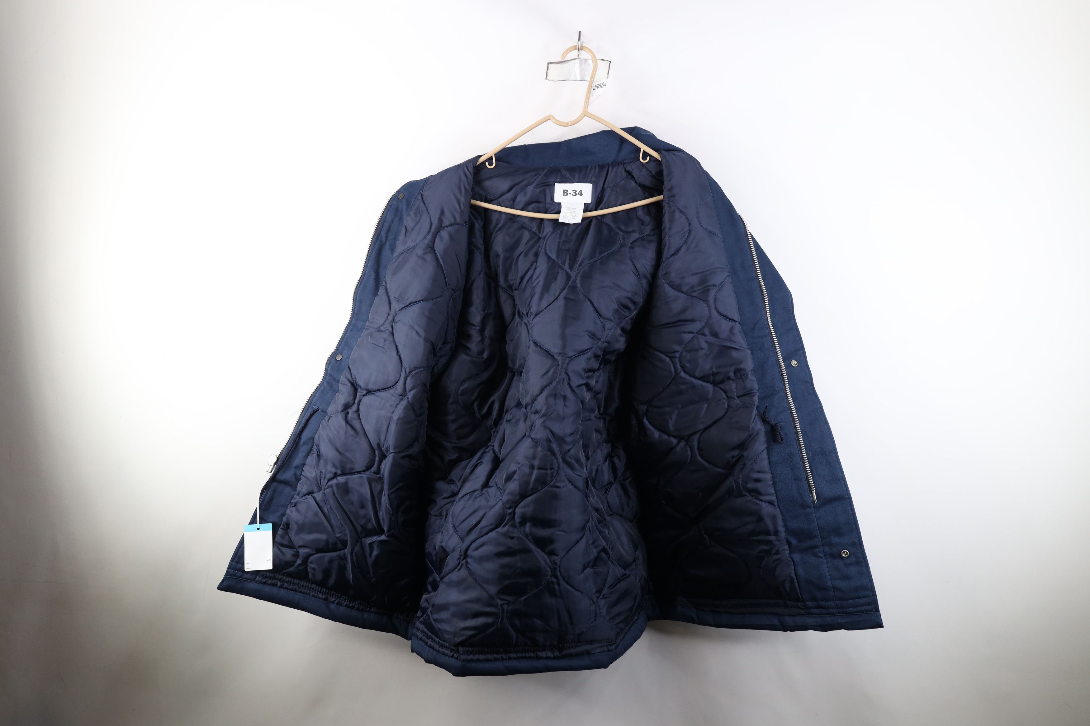 Vintage Deadstock Vintage 90s Military B34 Jacket Workwear Blue Size US XL / EU 56 / 4 - 11 Thumbnail