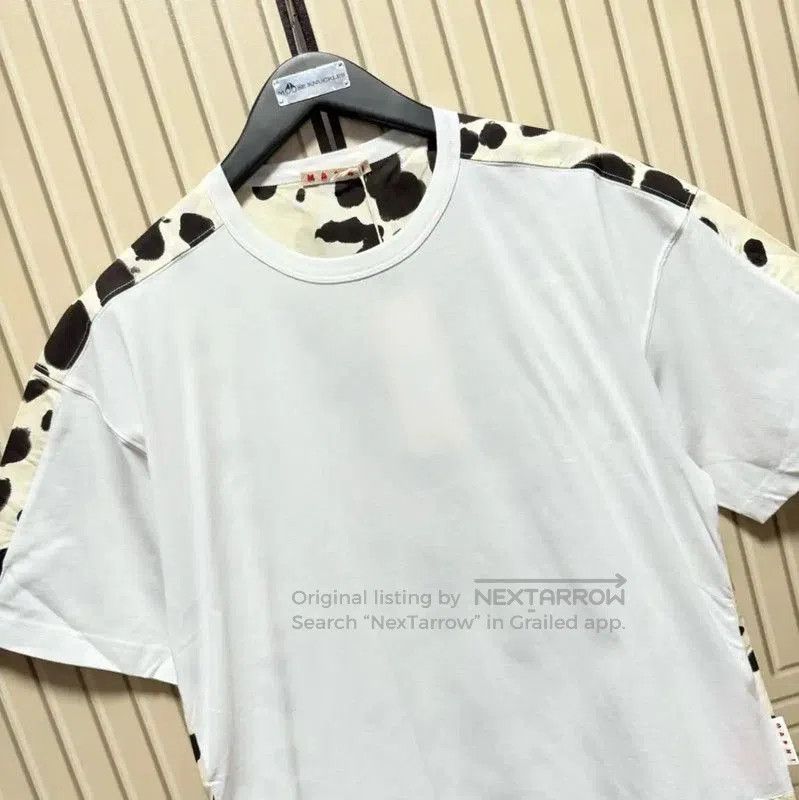 Marni Marni Men's Summer White Cotton Print T-Shirt . Size US L / EU 52-54 / 3 - 8 Thumbnail