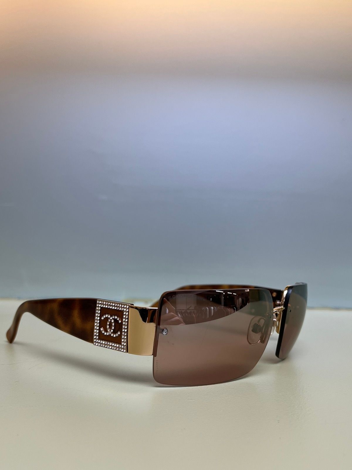 Chanel Chanel 4095-B c125 Rhinestone CC Logo Sunglasses