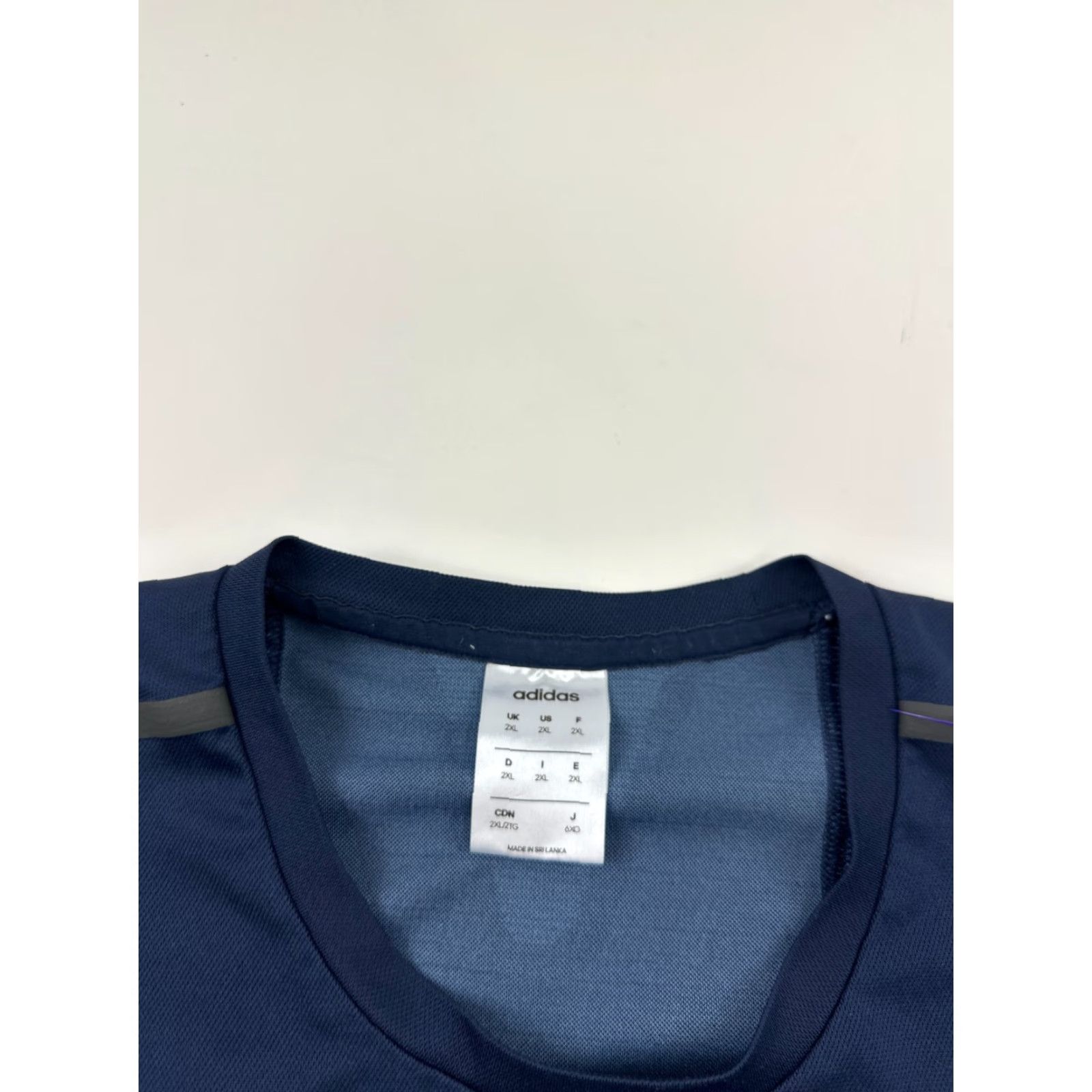 Adidas Adidas Shirt Mens 2XL Blue Short Sleeve Crew Neck Tee Climalite Activewear Stretch Pullover Gym Running Cross Training Classic Solid Shirt Size US XXL / EU 58 / 5 - 4 Thumbnail