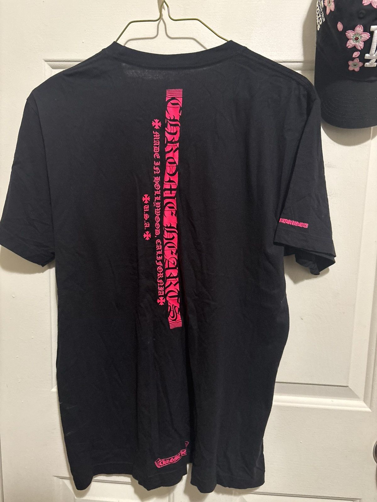 Chrome Hearts Pink Vertical Logo